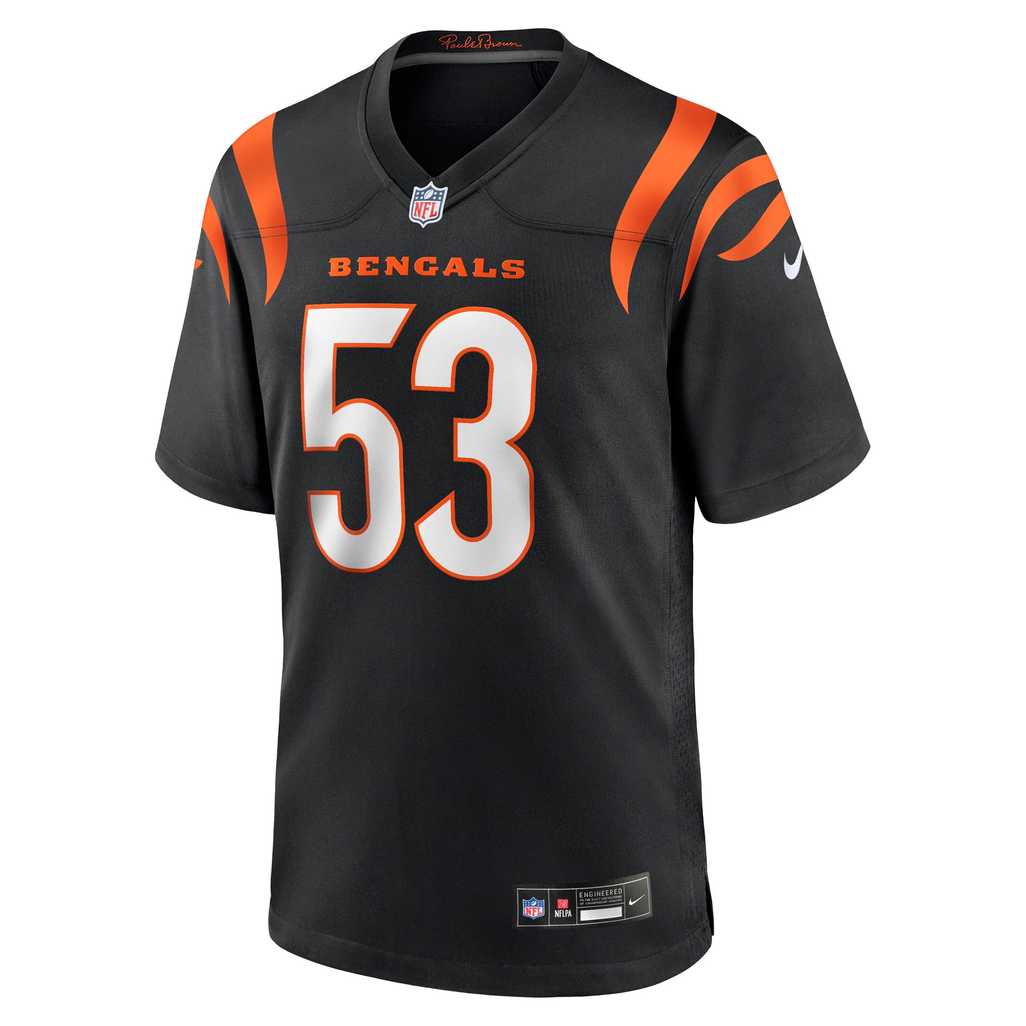 Men's Cincinnati Bengals Boye Mafe Black Team Game Jersey