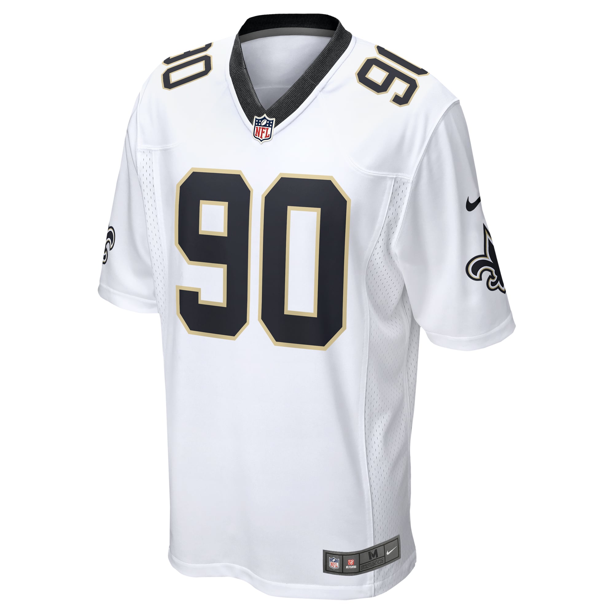Men's New Orleans Saints Bryan Bresee White Game Jersey