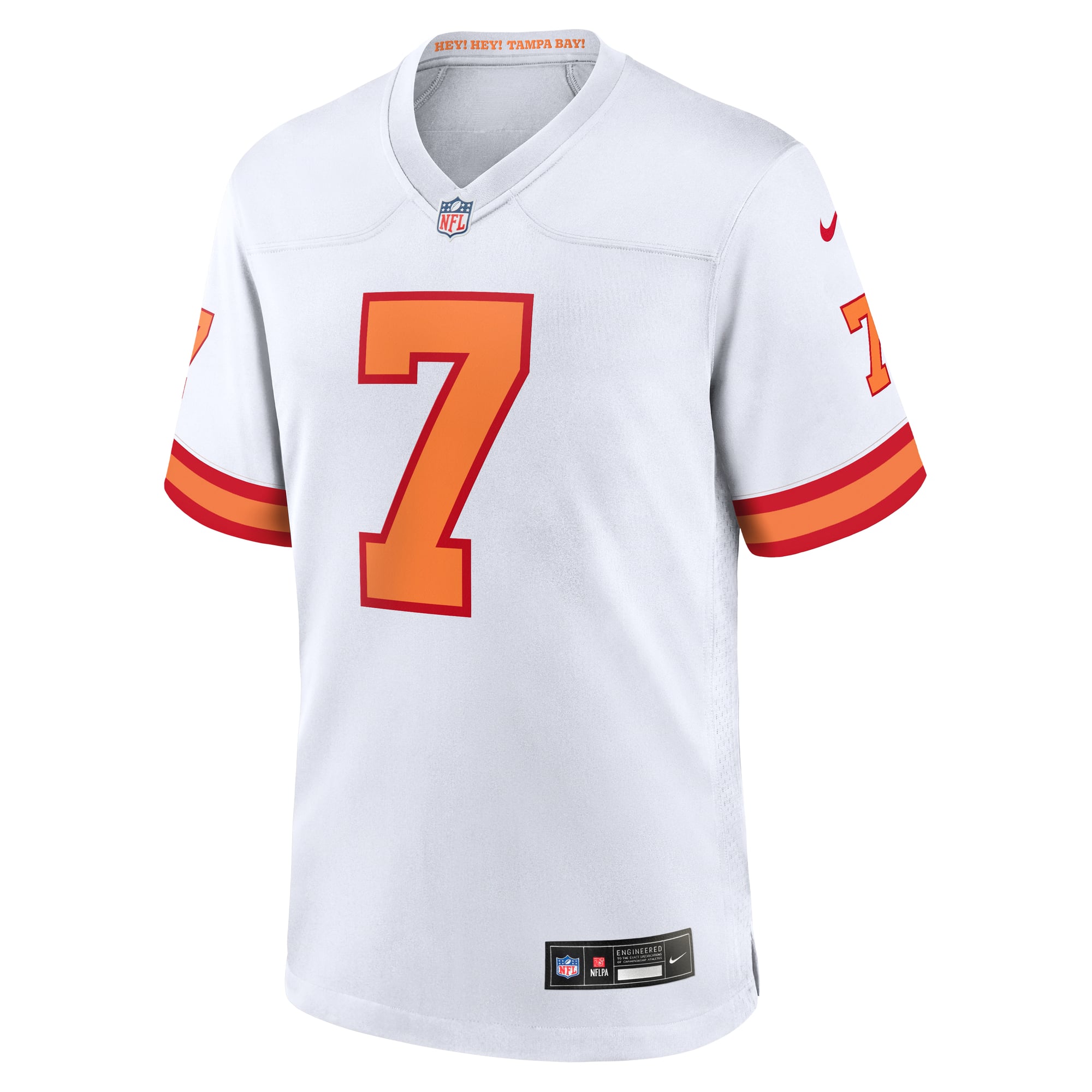 Men's '76 Tampa Bay Buccaneers Bucky Irving White Game Jersey