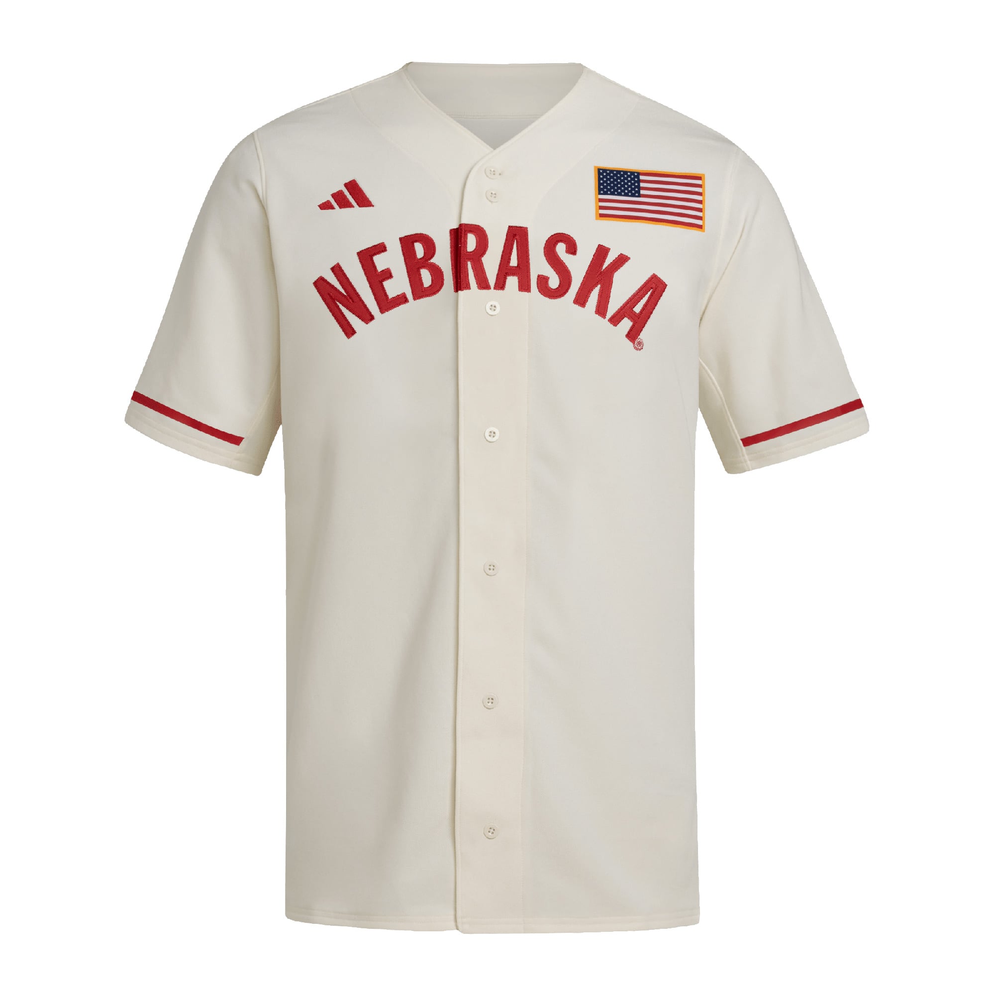 Men's Cream Nebraska Huskers Replica Baseball Jersey