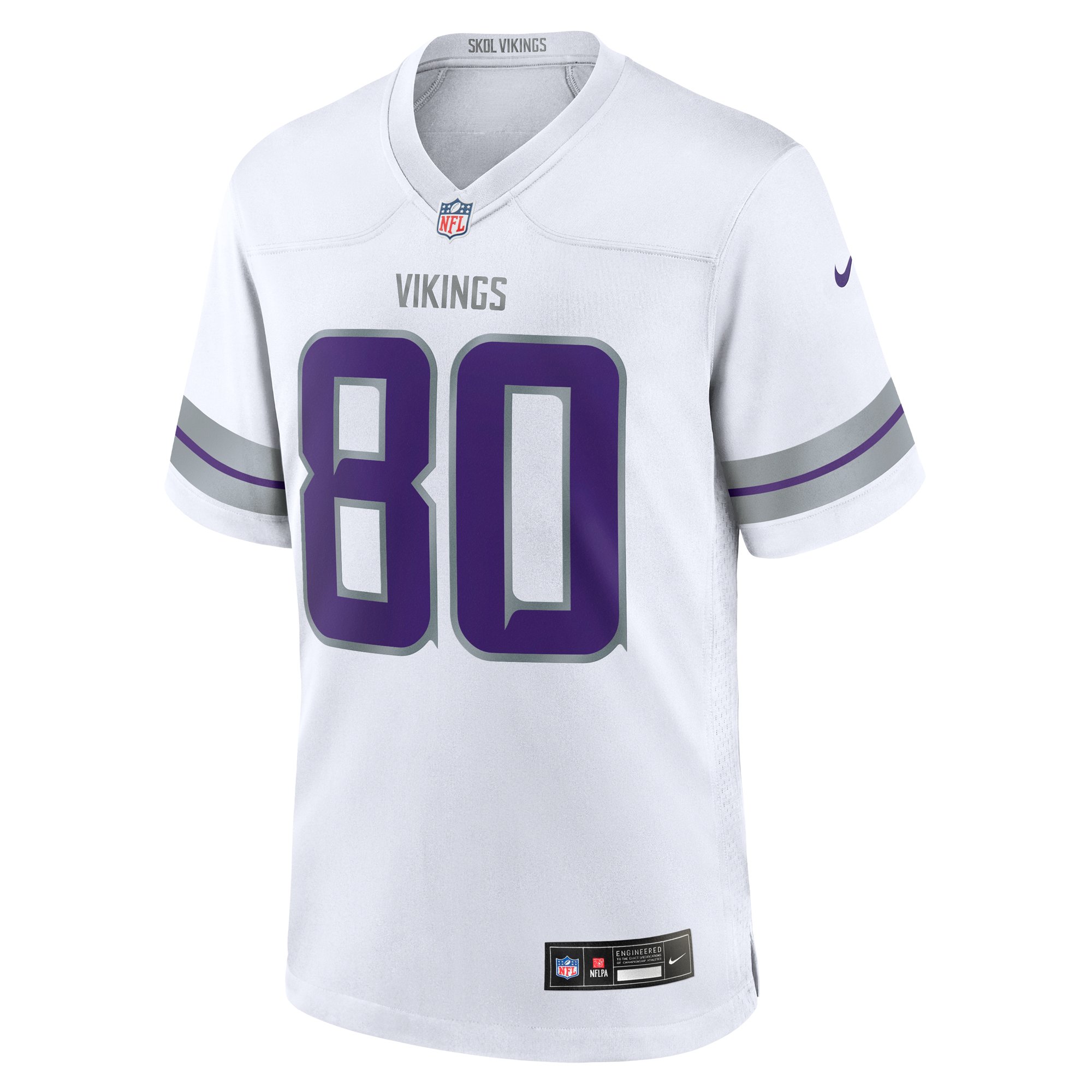 Men's Minnesota Vikings Cris Carter White Alternate Retired Player Game Jersey