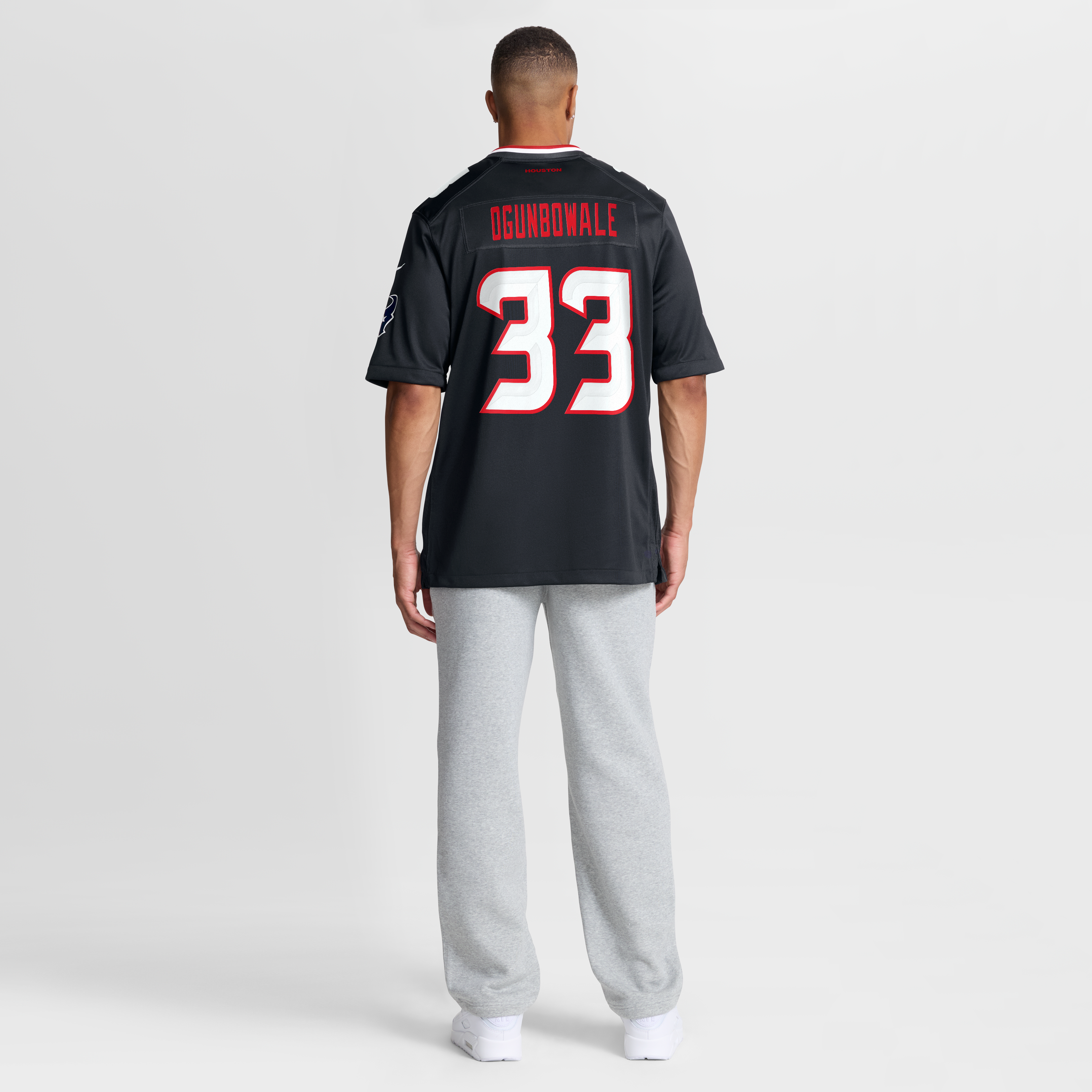 Men's Houston Texans Dare Ogunbowale Navy Team Game Jersey