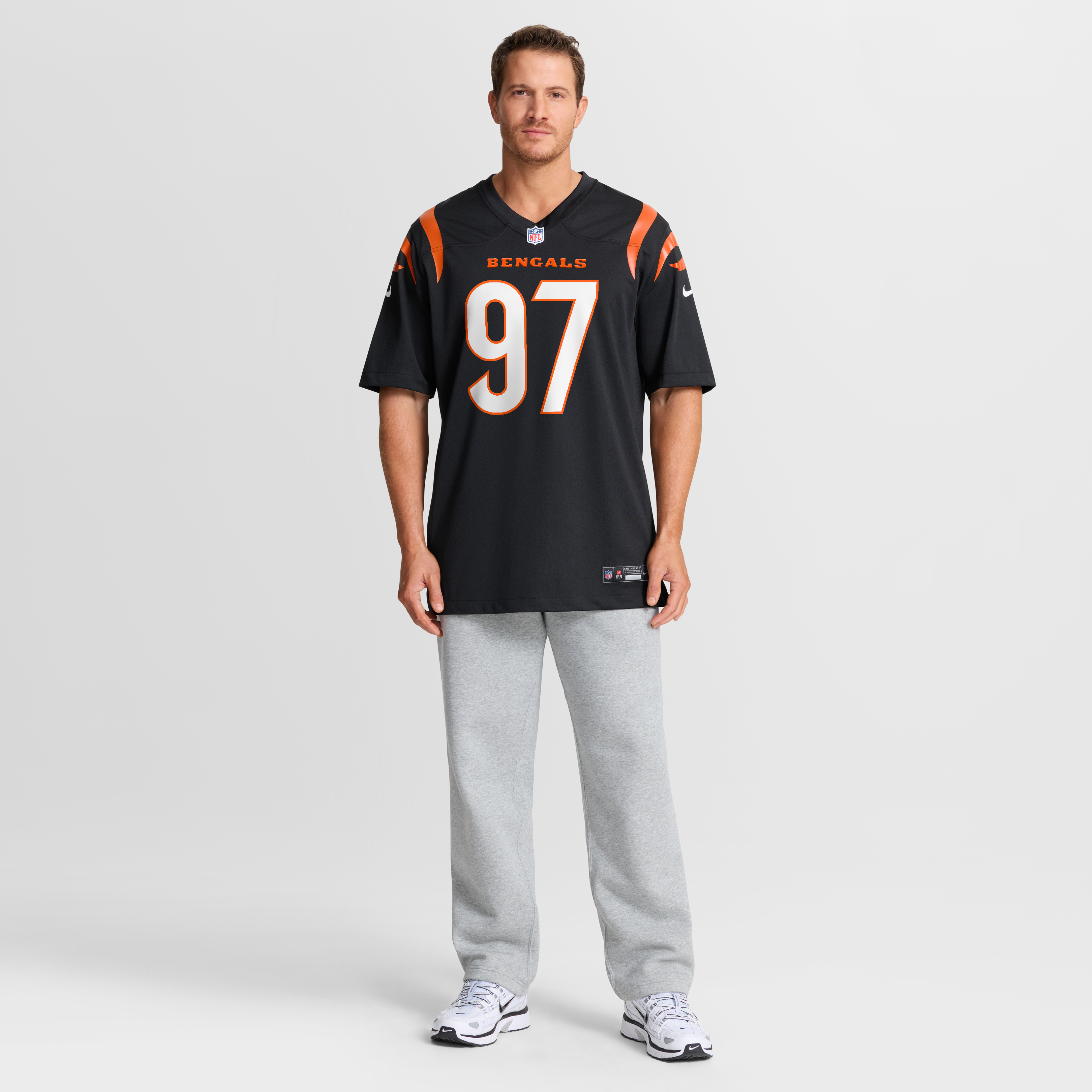 Men's Cincinnati Bengals Dexter Lawrence II Black Game Jersey