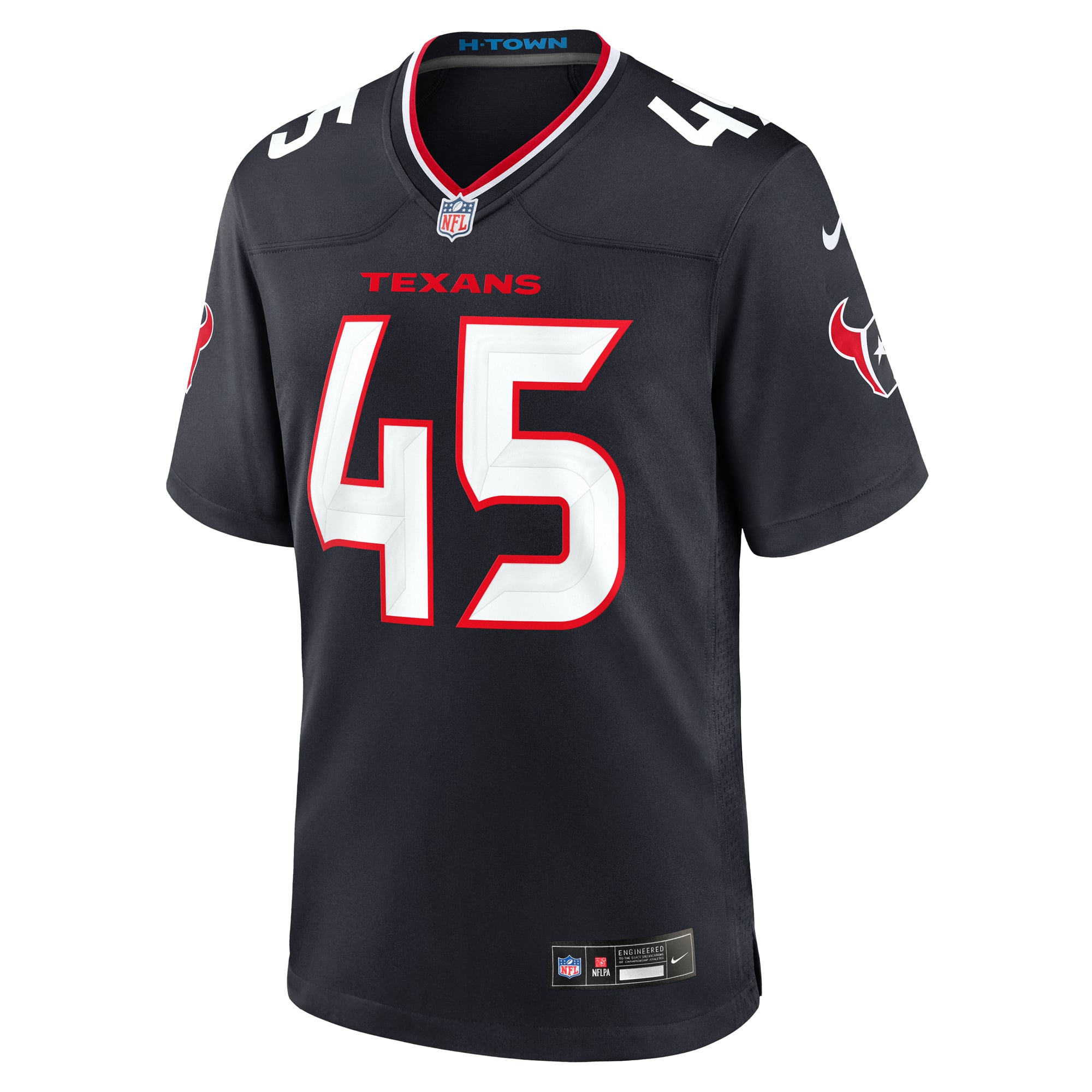 Men's Houston Texans E.J. Speed Navy Team Game Jersey