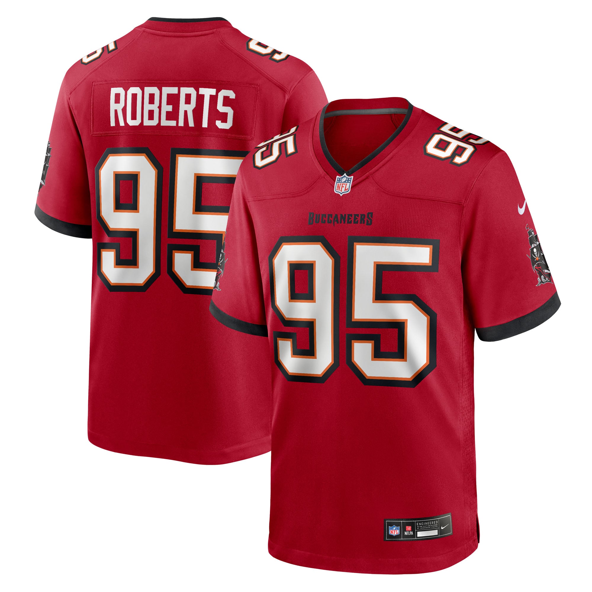 Men's Tampa Bay Buccaneers Elijah Roberts Red Team Game Jersey