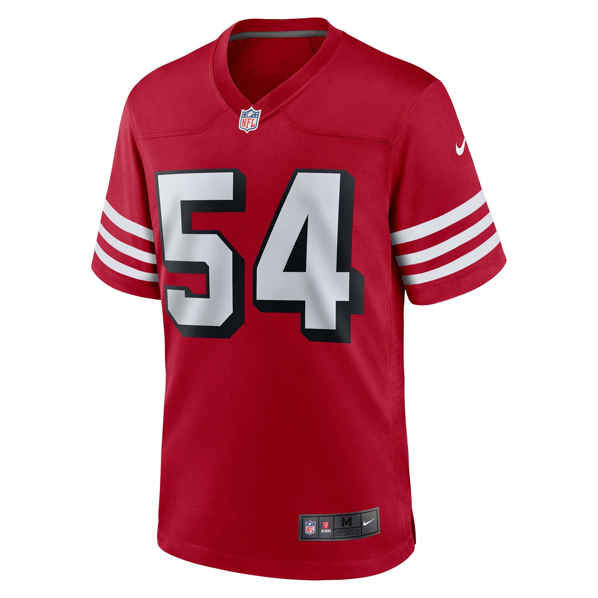Men's San Francisco 49ers Fred Warner Scarlet Alternate Game Jersey