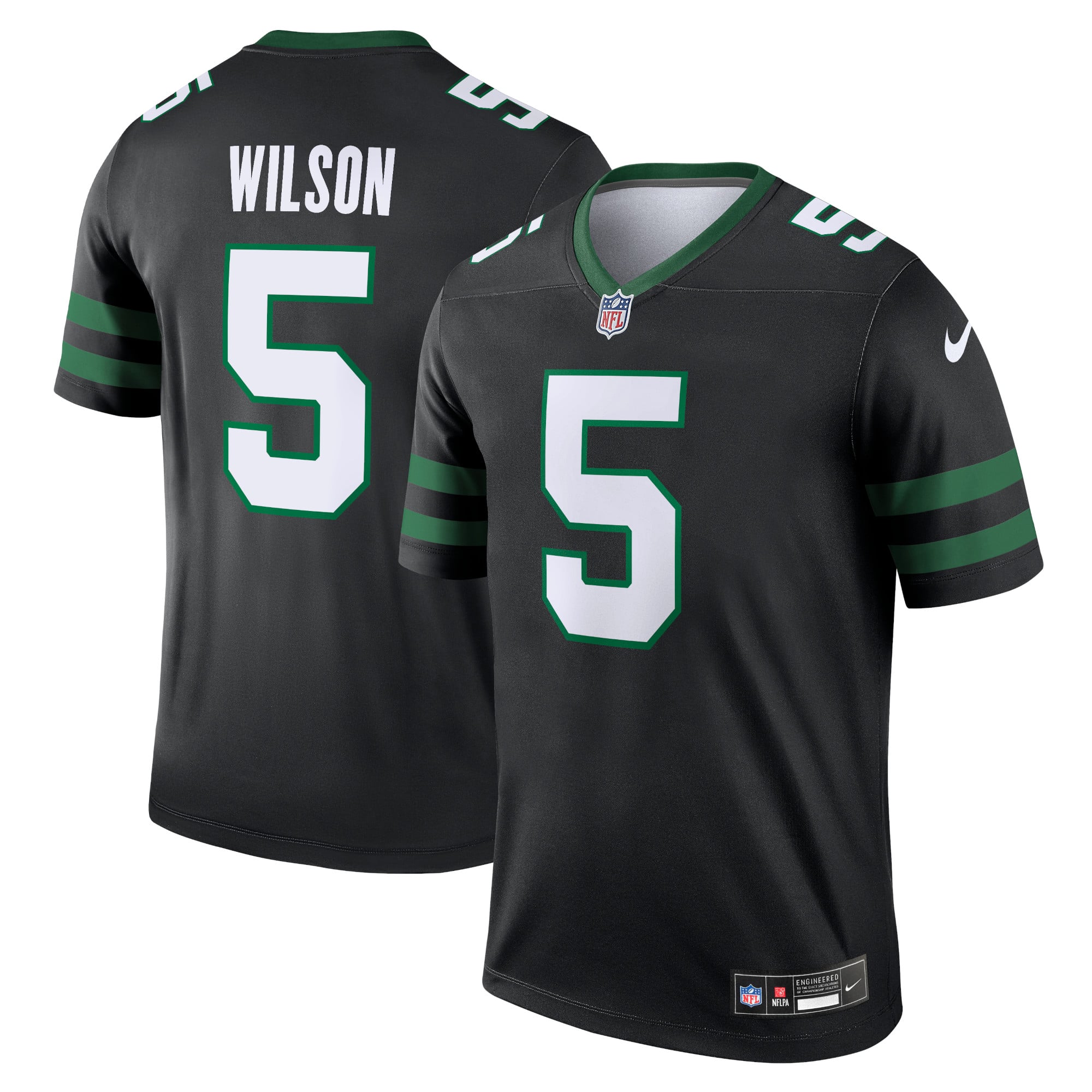 Men's New York Jets Garrett Wilson Black Legend Player Performance Top