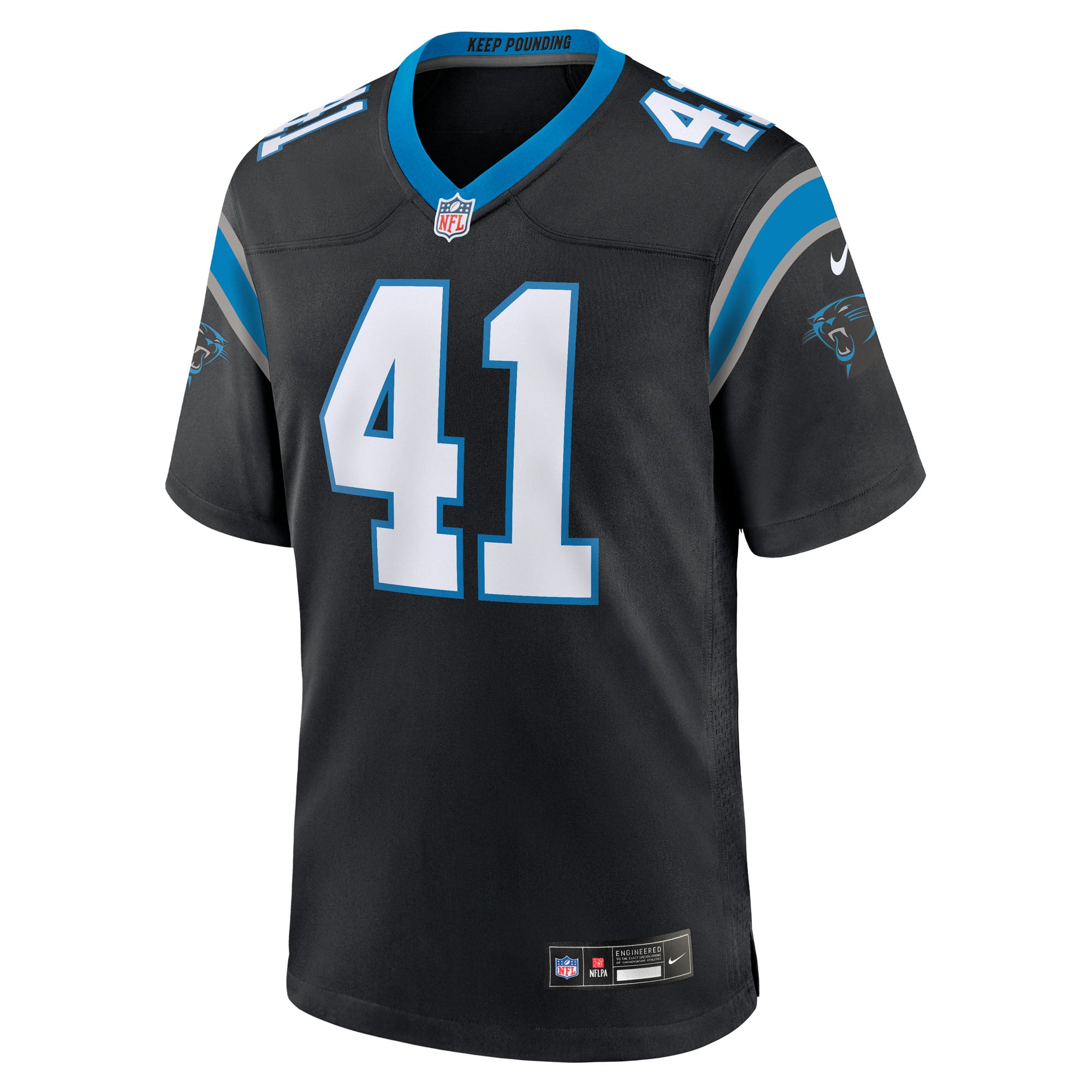 Men's Carolina Panthers Jacoby Windmon Black Team Game Jersey
