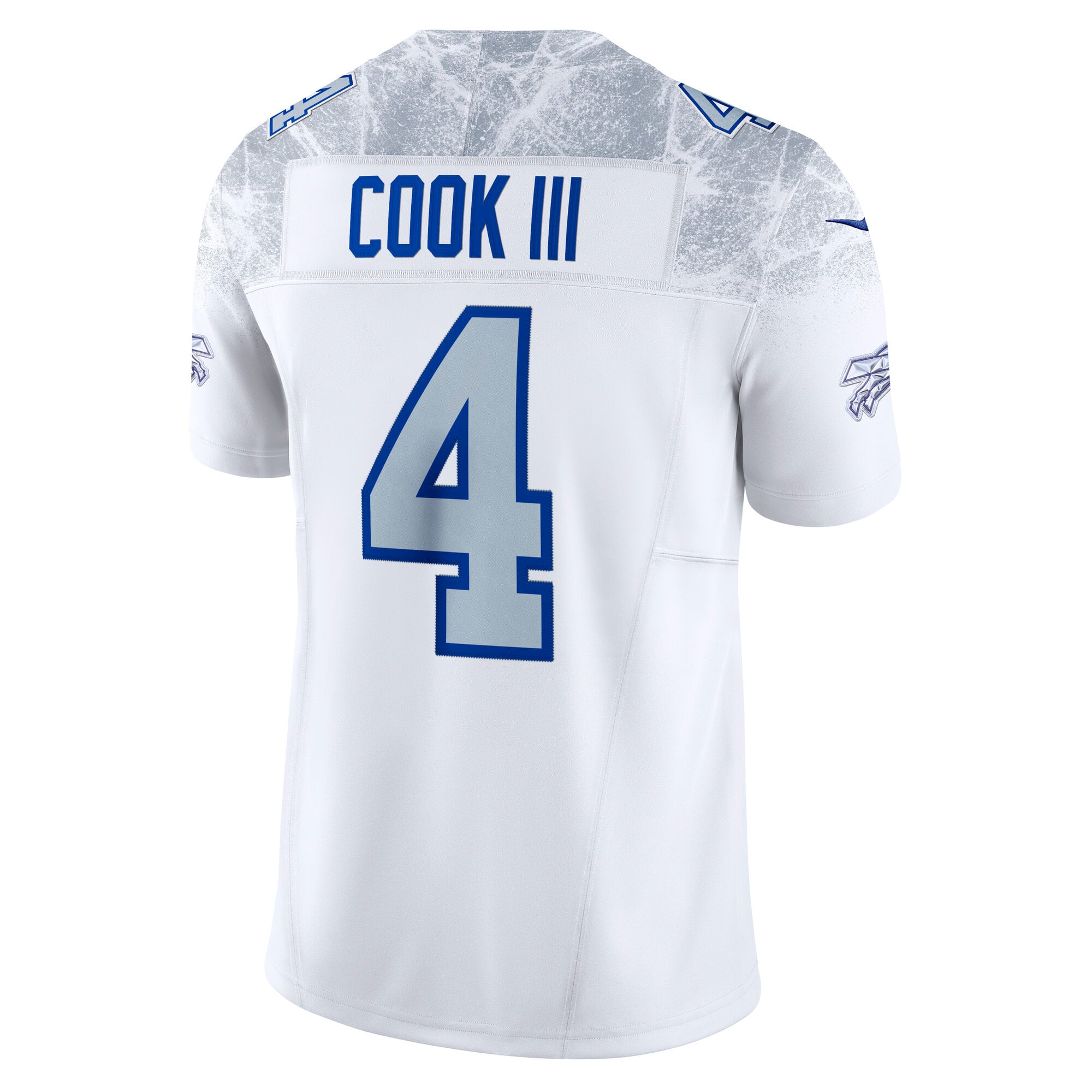 Men's Buffalo Bills James Cook III White Rivalries Collection Stitched Limited Jersey