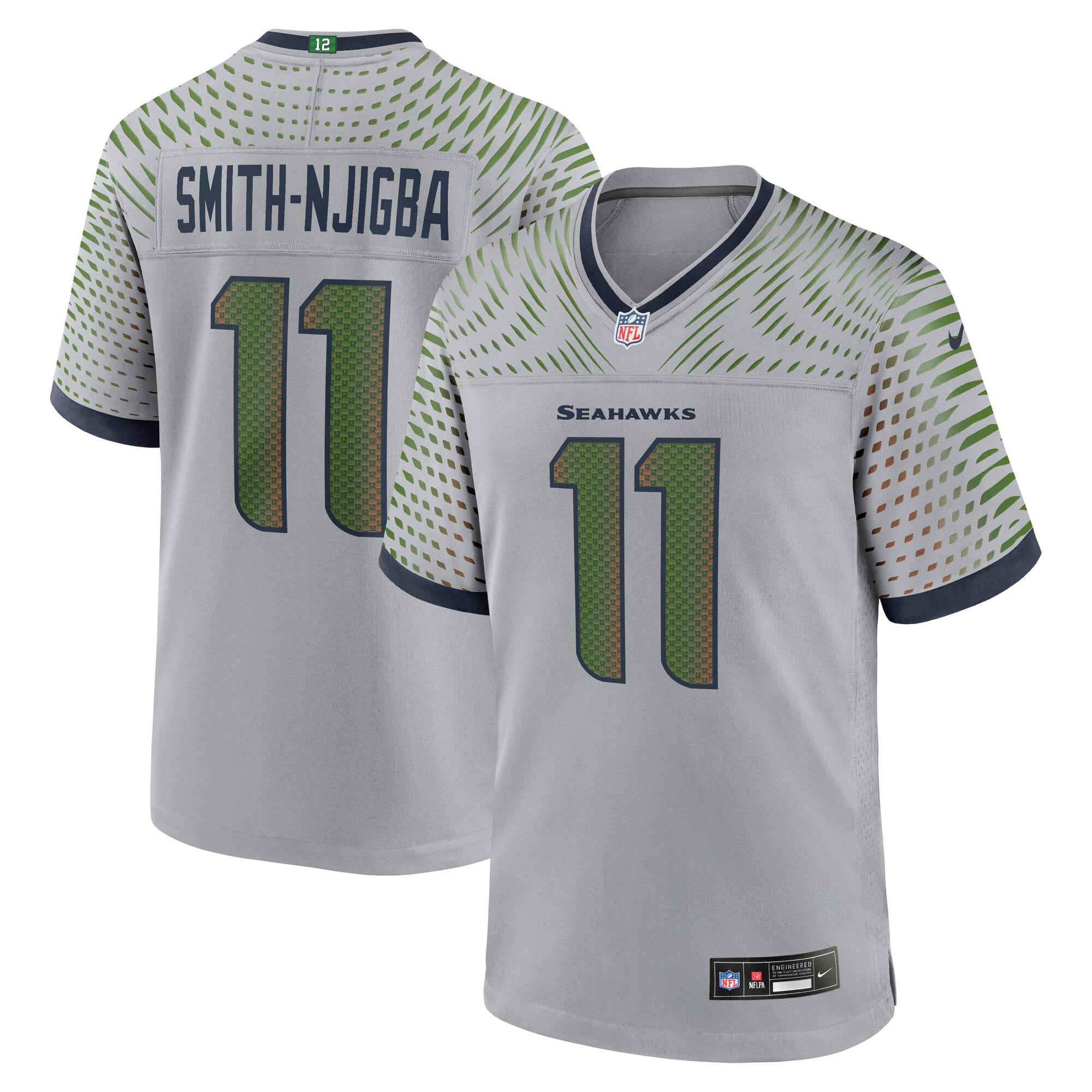 Men's Seattle Seahawks Jaxon Smith-Njigba Gray Rivalries Collection Game Jersey