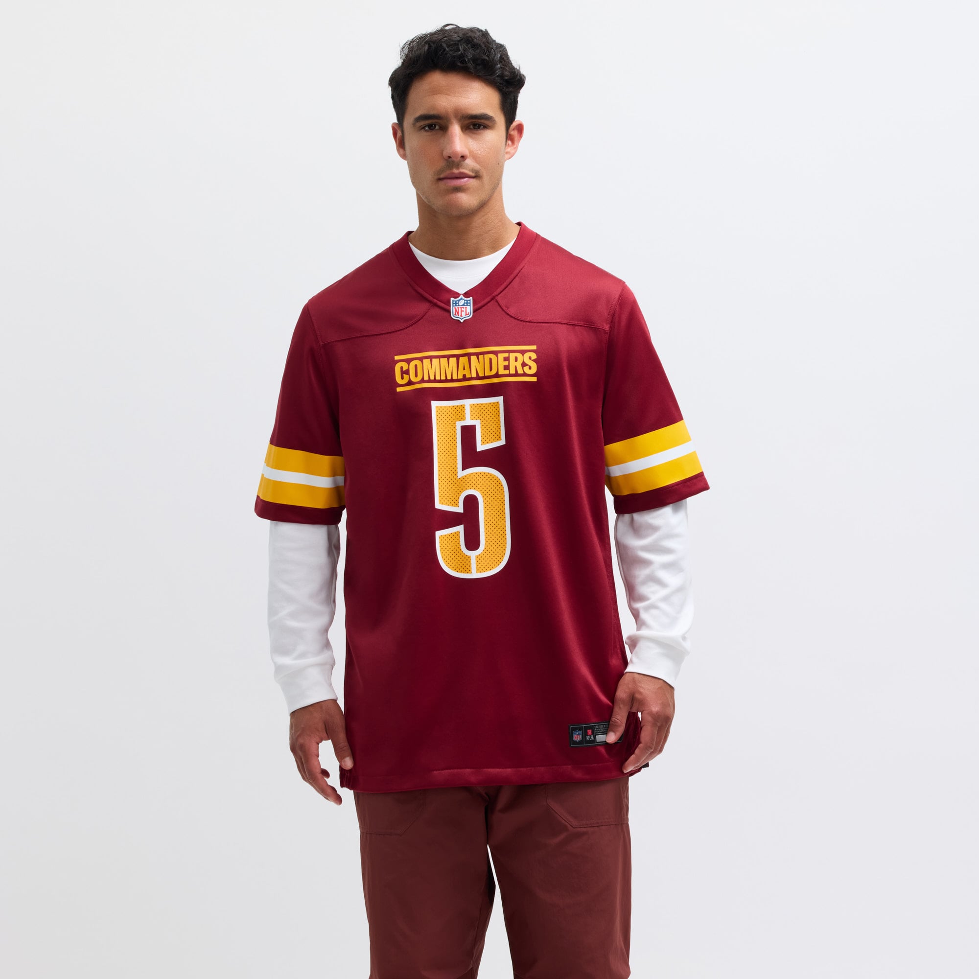 Men's Washington Commanders Jayden Daniels Burgundy Player Game Jersey