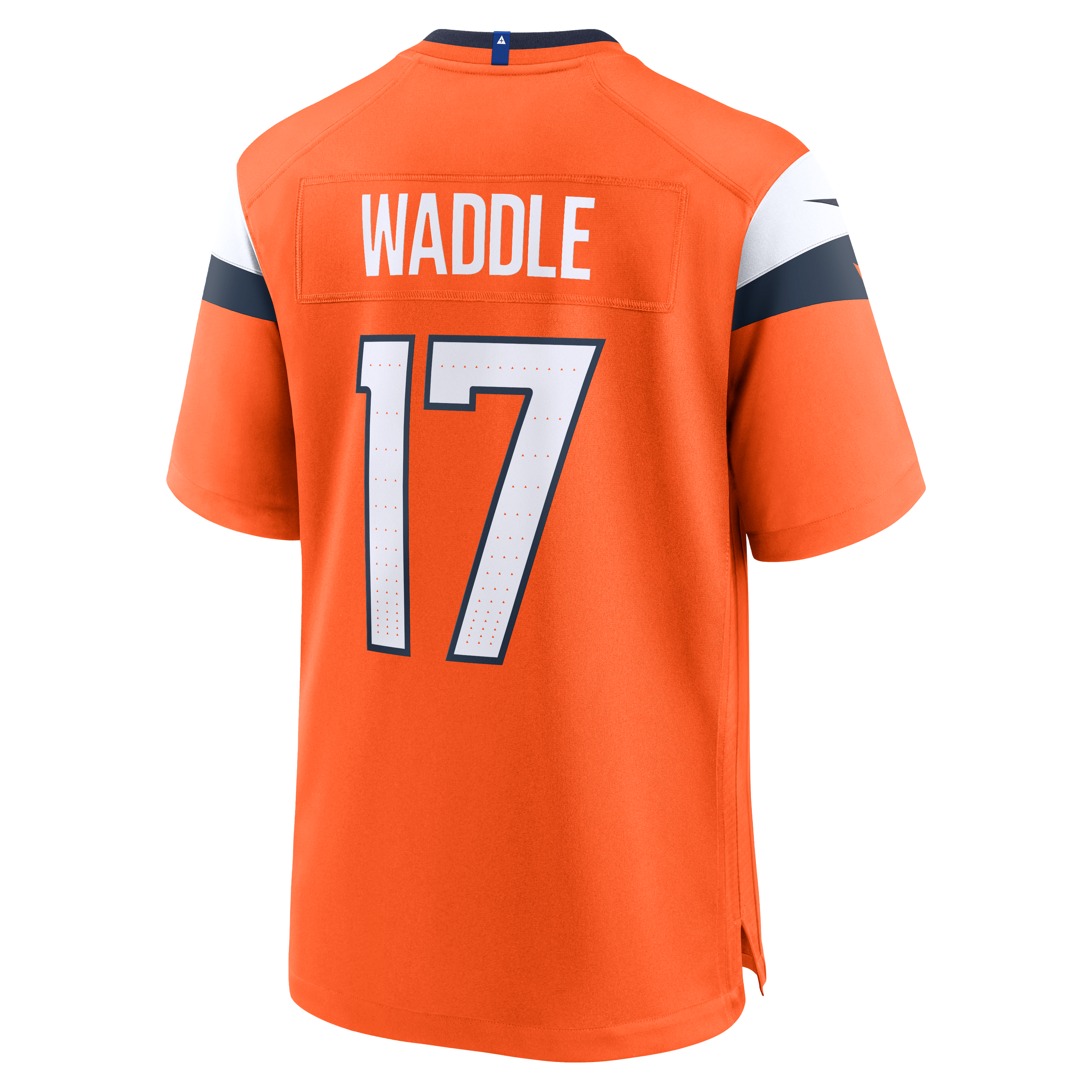 Men's Denver Broncos Jaylen Waddle Orange Game Jersey