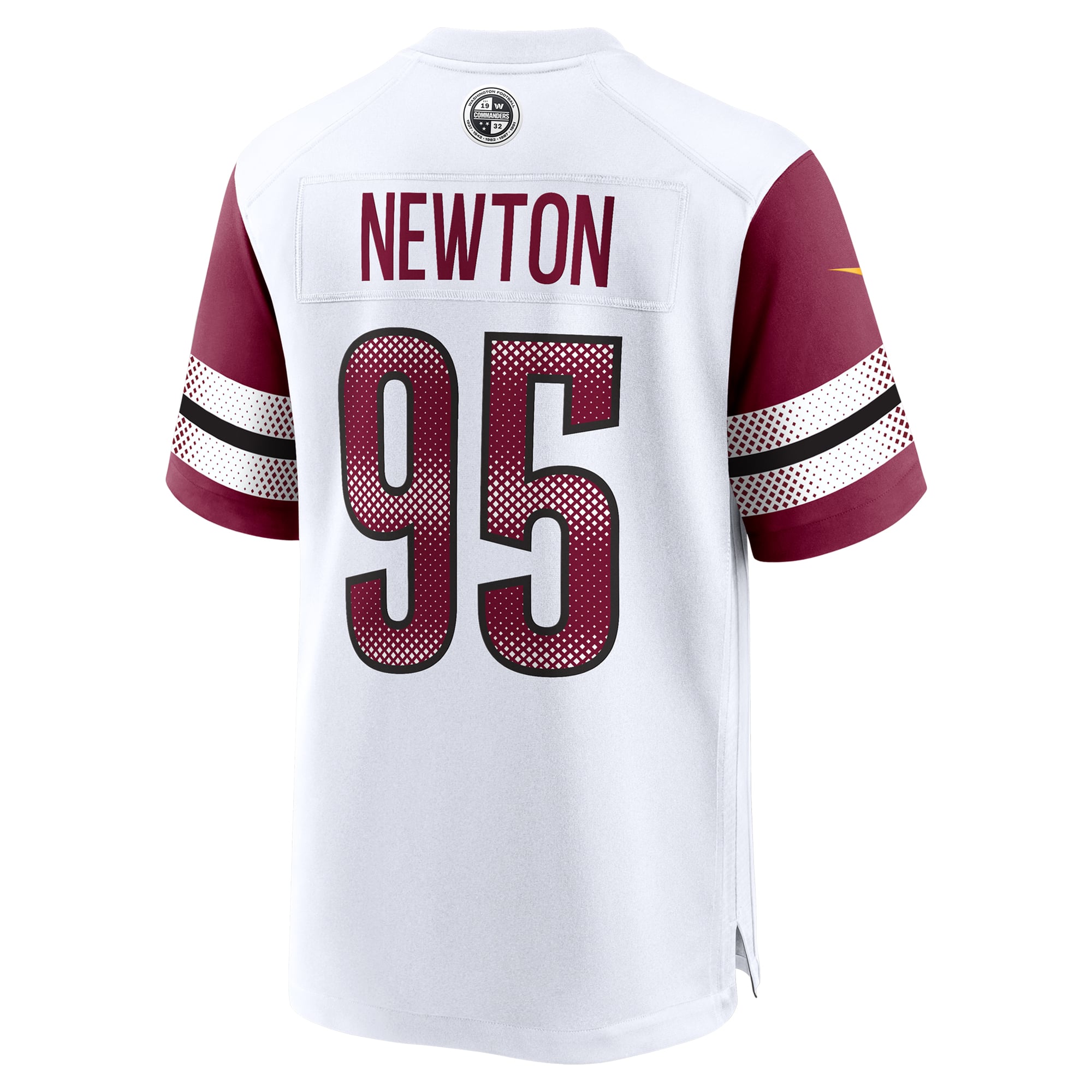 Men's Washington Commanders Jer'Zhan Newton White Game Jersey