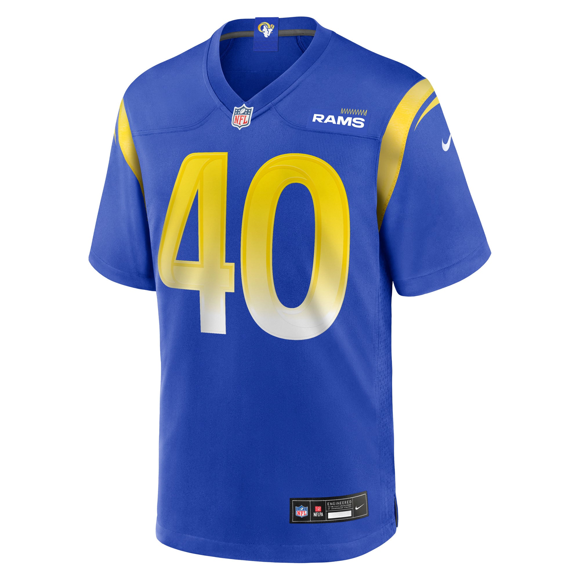 Men's Los Angeles Rams Jesse Luketa Royal Team Game Jersey