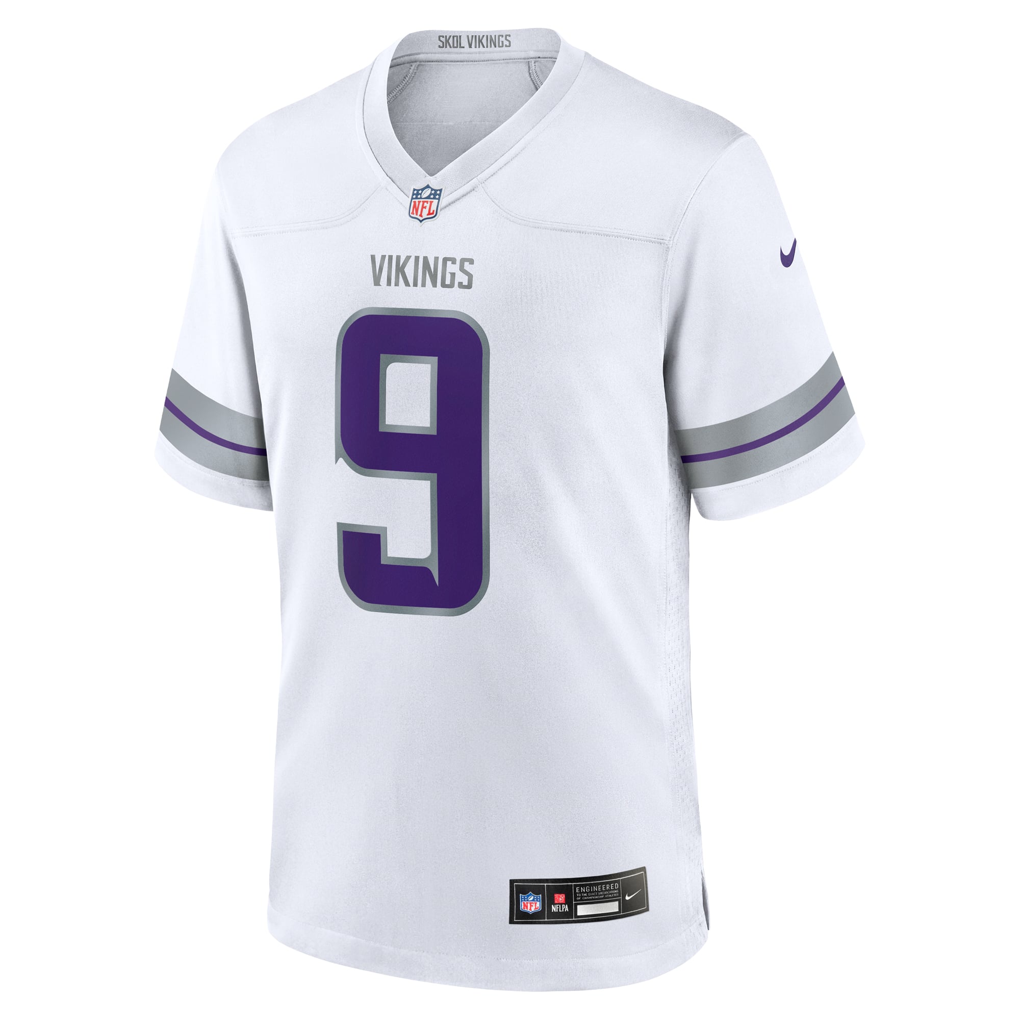 Men's Minnesota Vikings J.J. McCarthy White Alternate Game Player Jersey