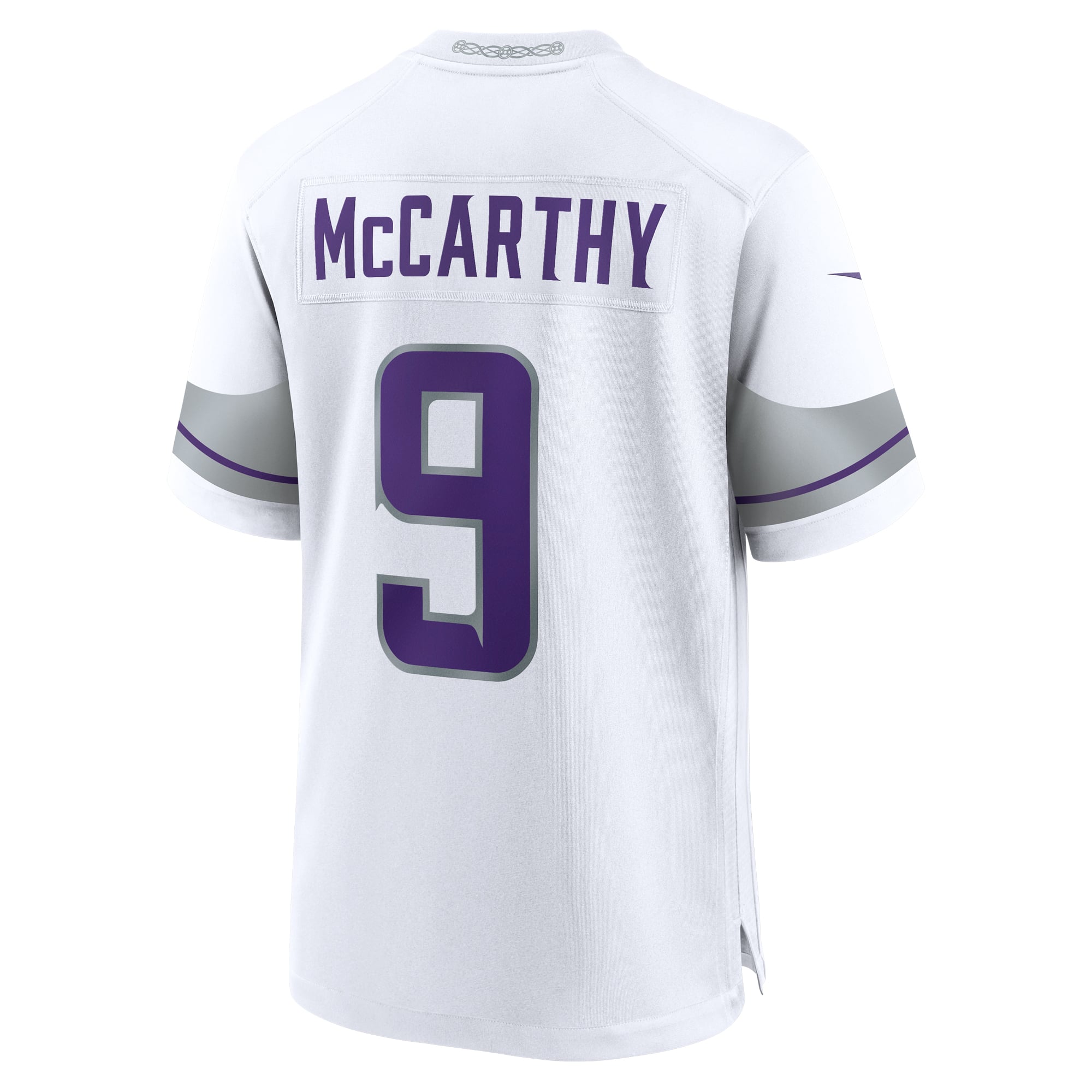 Men's Minnesota Vikings J.J. McCarthy White Alternate Game Player Jersey