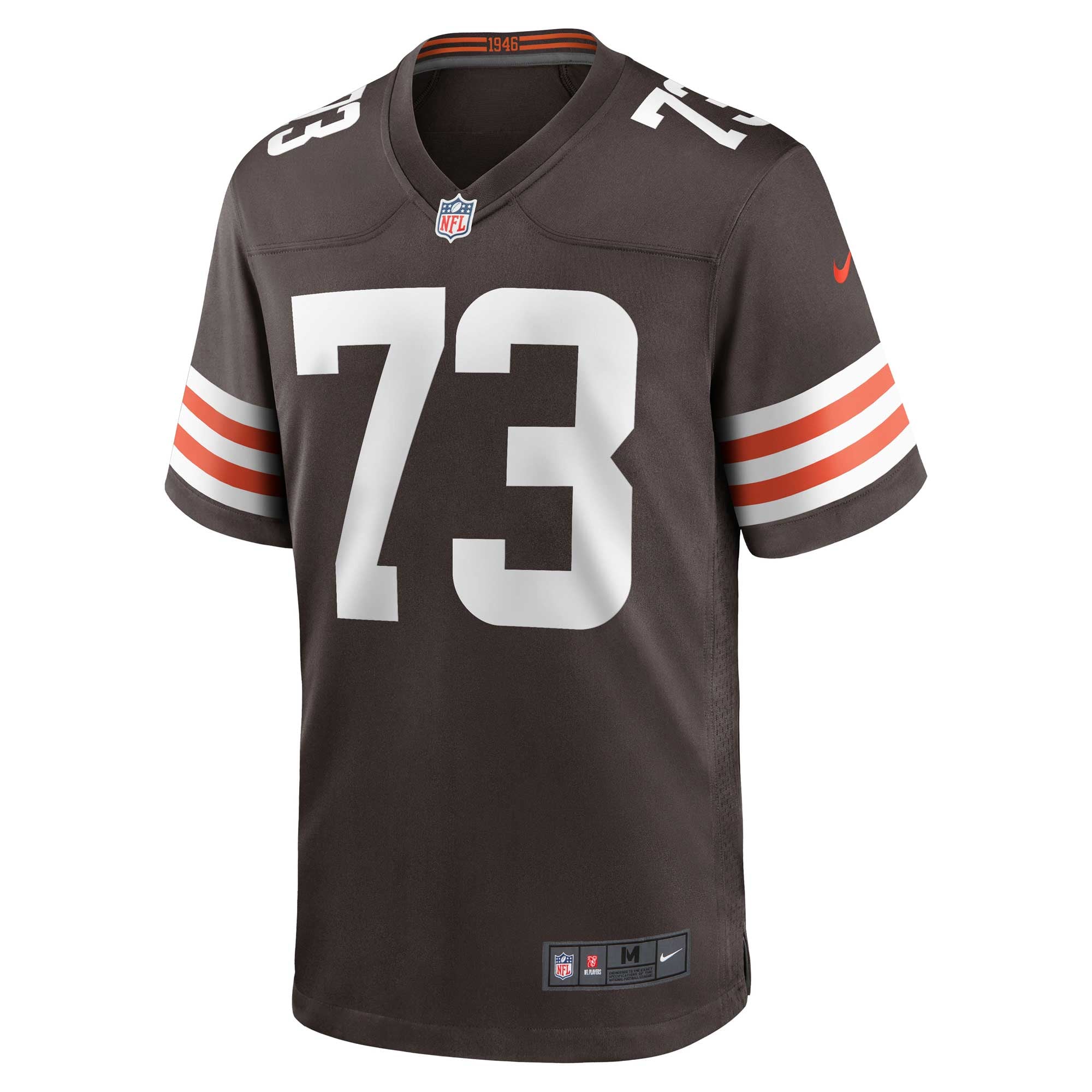 Men's Cleveland Browns Joe Thomas Brown Retired Player Game Jersey