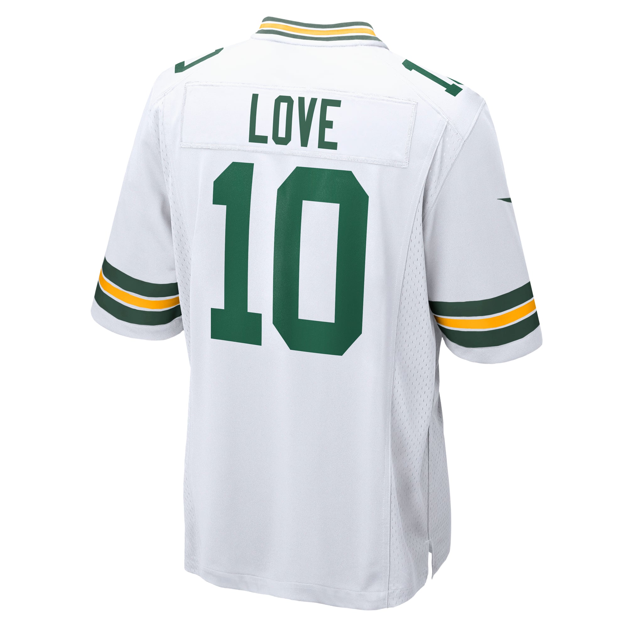 Men's Green Bay Packers Jordan Love White Game Jersey