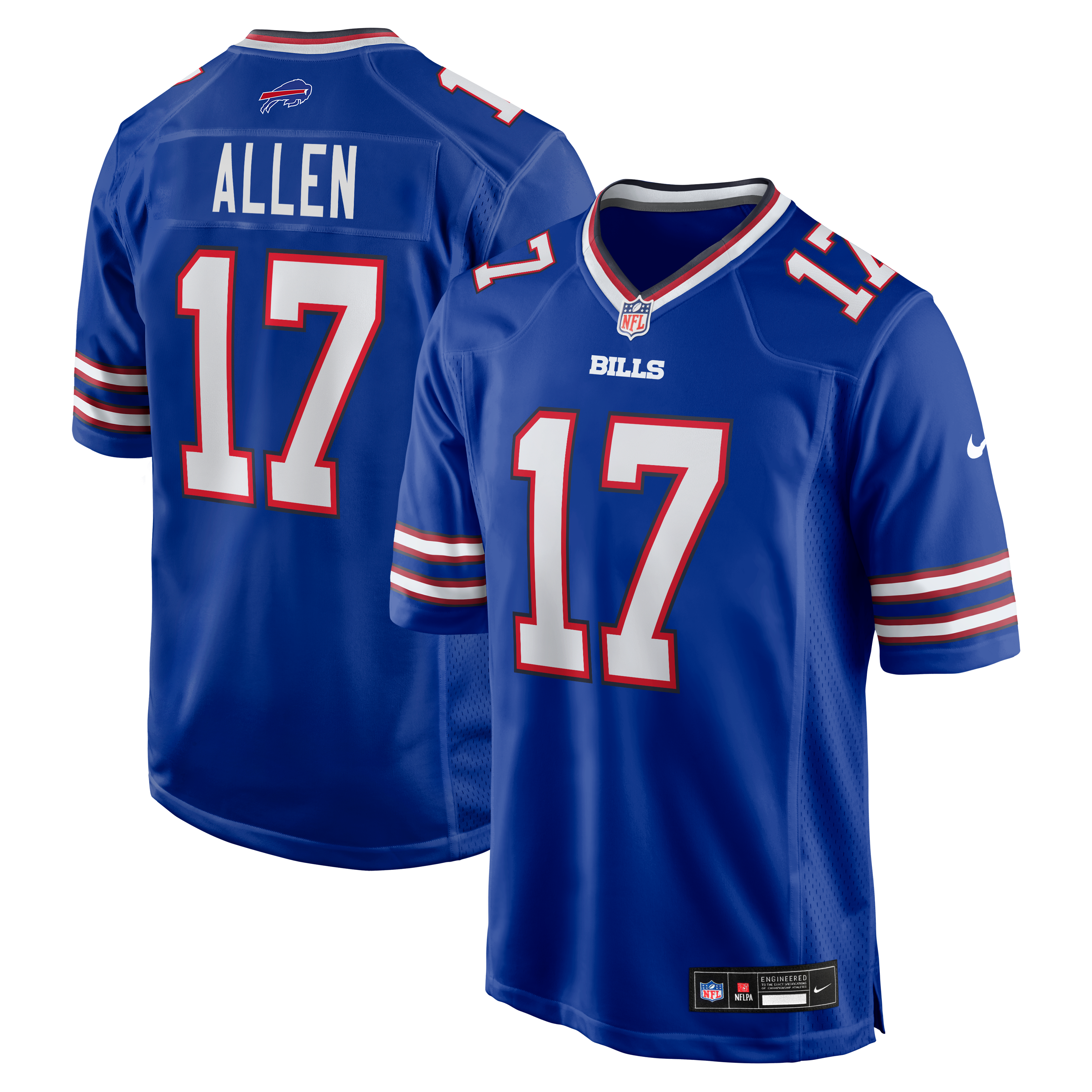 Men's Buffalo Bills Josh Allen Royal Game Player Jersey