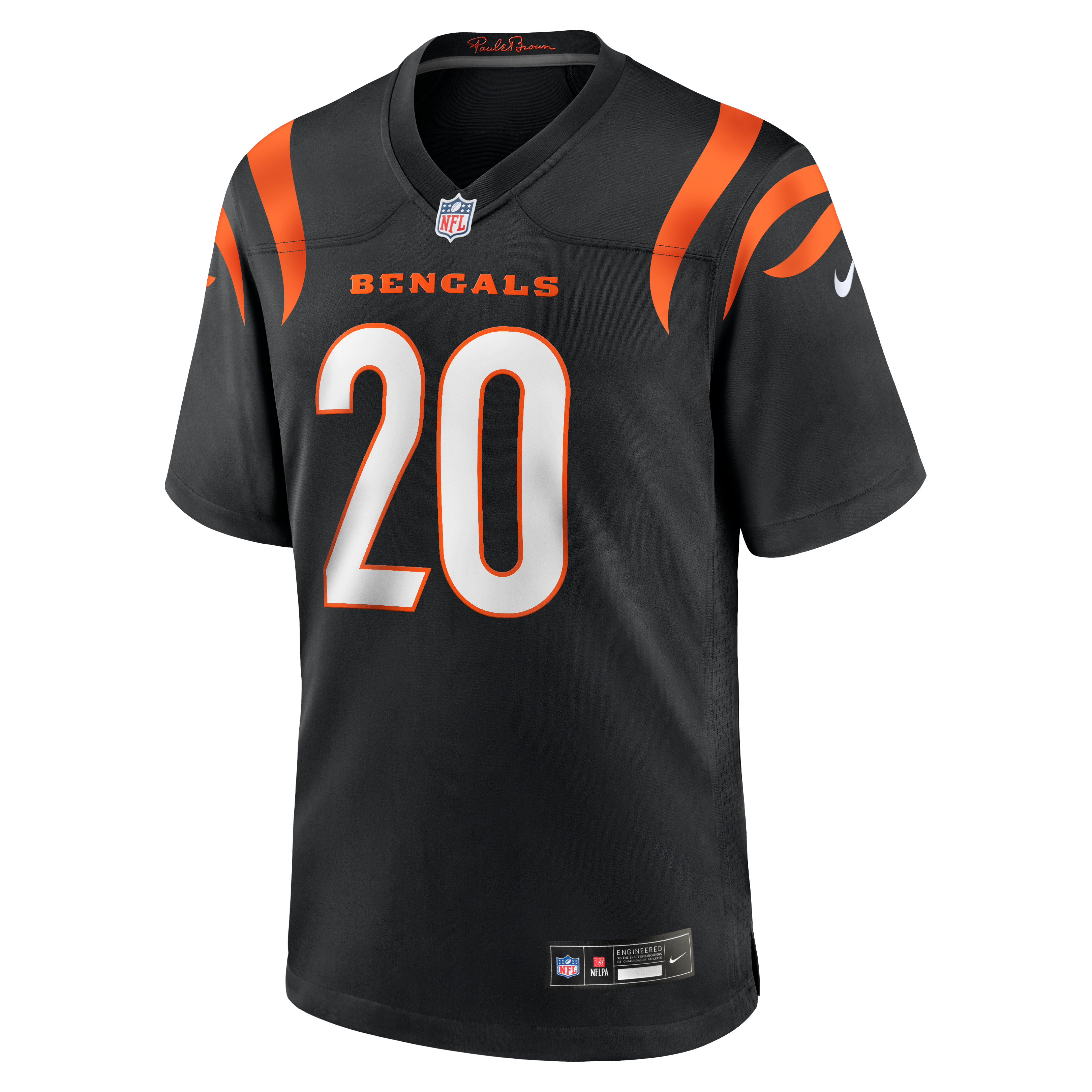Men's Cincinnati Bengals Lemar Parrish Black Team Retired Game Jersey
