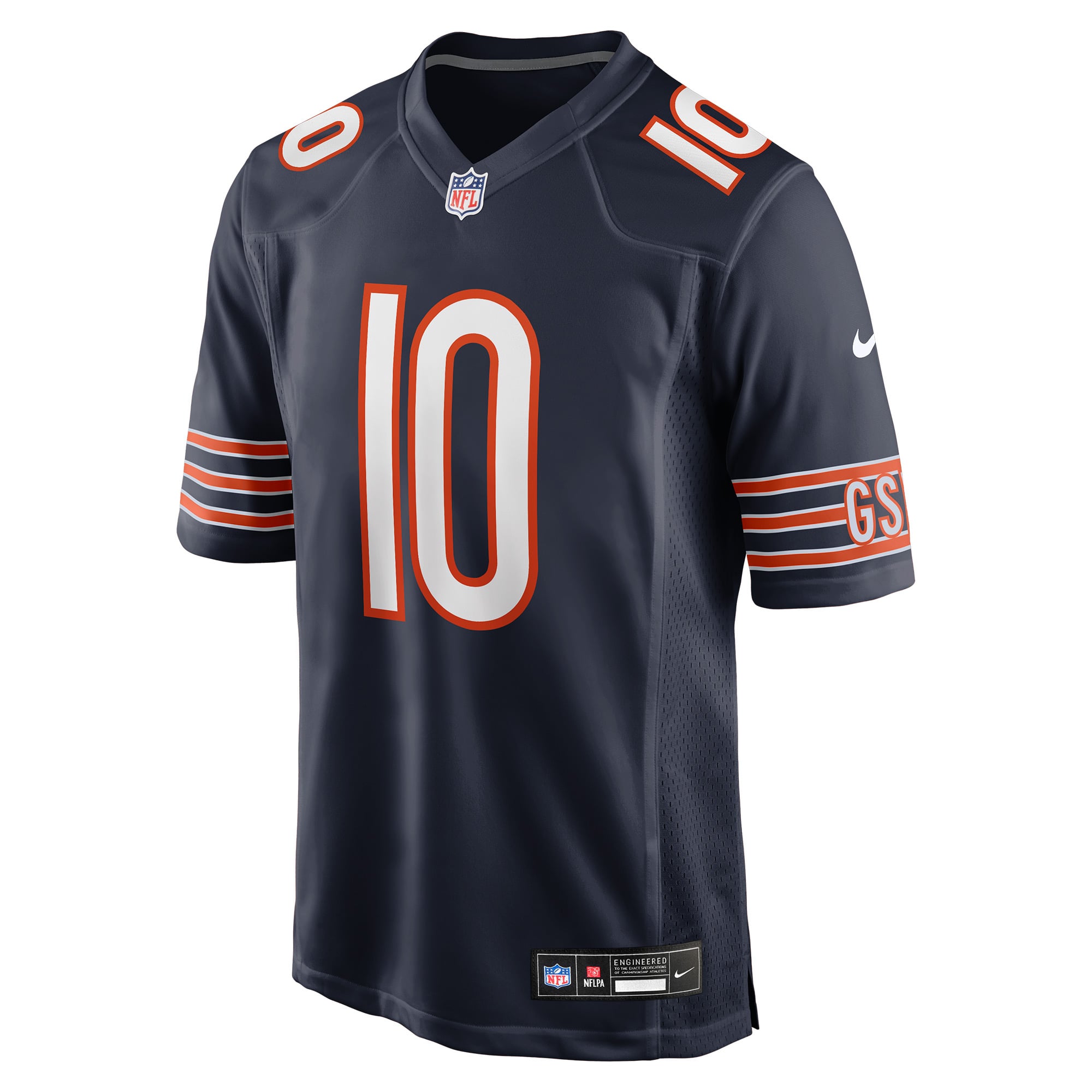 Men's Chicago Bears Luther Burden III Navy Team Game Jersey
