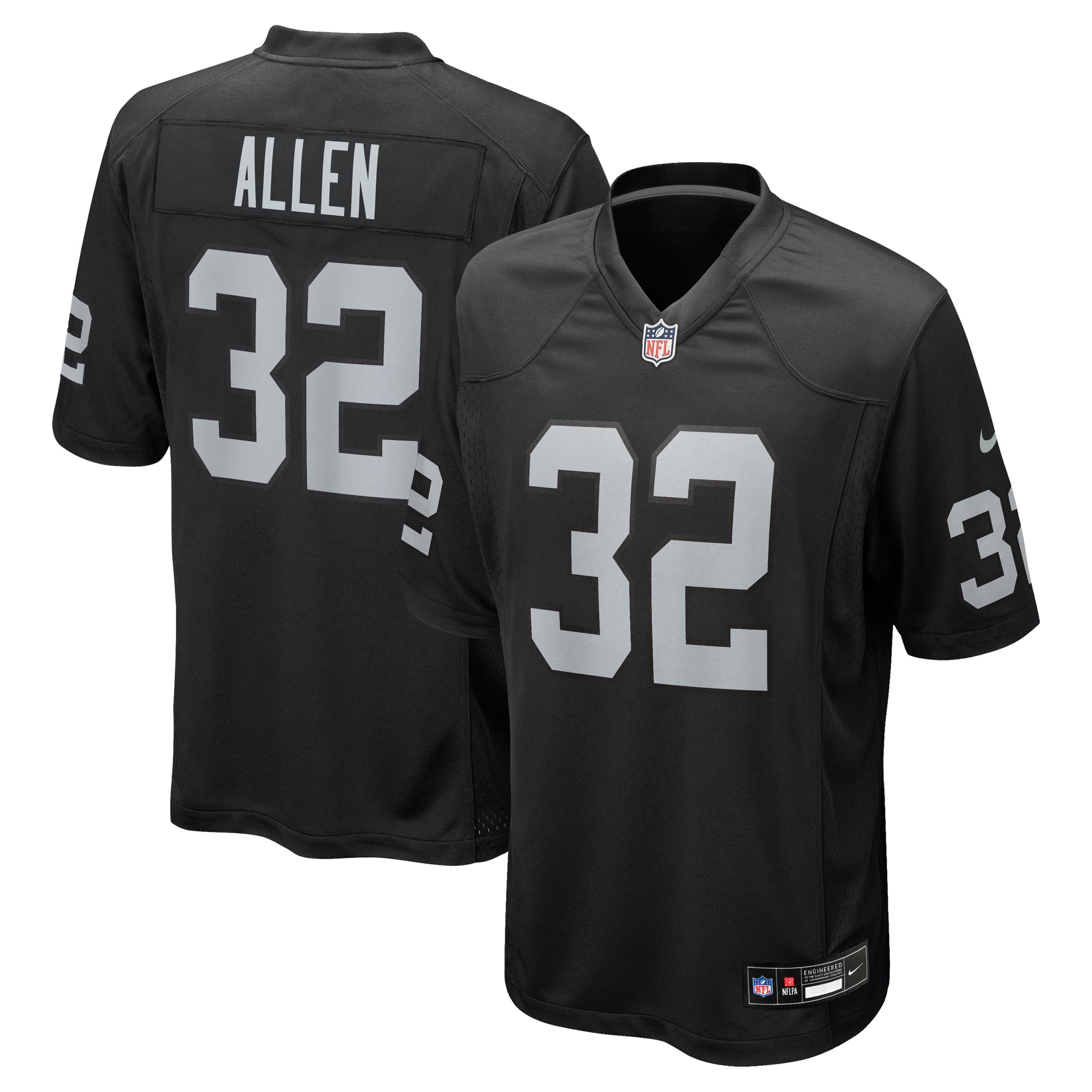 Men's Las Vegas Raiders Marcus Allen Black Game Retired Player Jersey