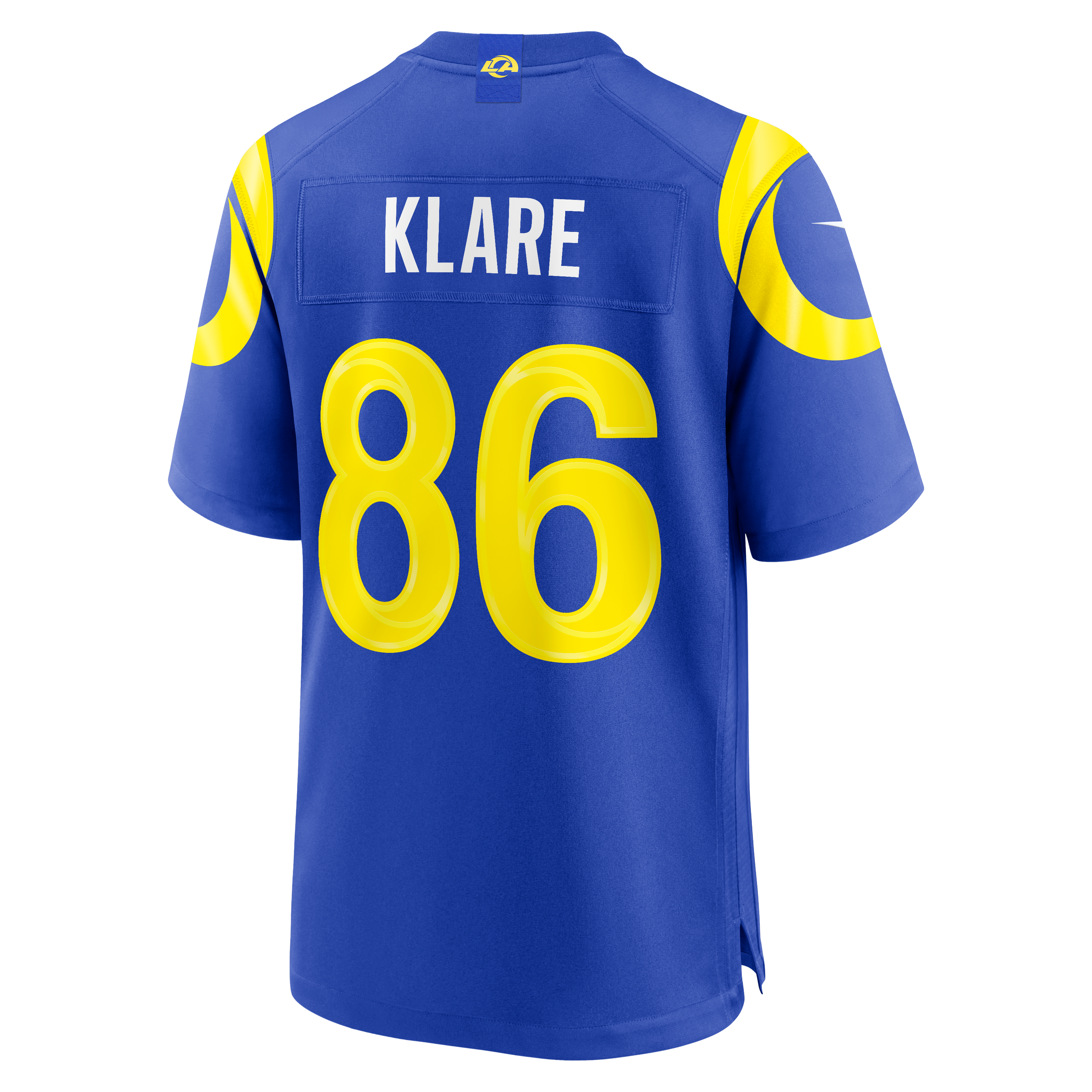 Men's Los Angeles Rams Max Klare Royal Team Game Jersey