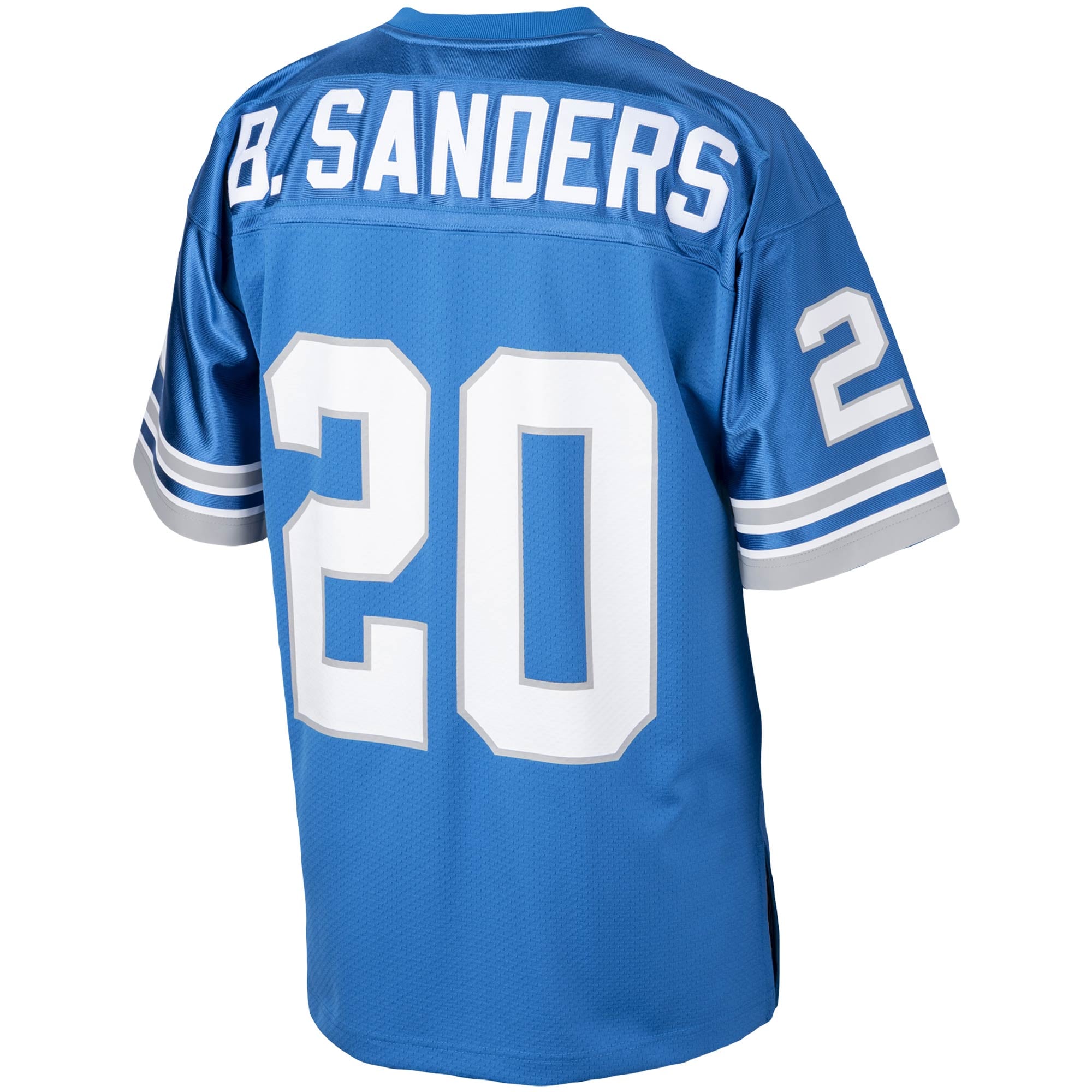 Men's Detroit Lions 1993 Barry Sanders Blue pro-grade Throwback Retired Player Jersey
