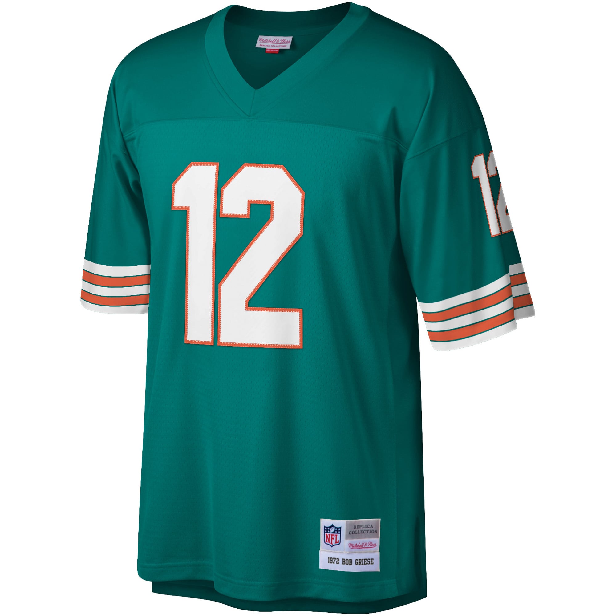 Men's Miami Dolphins Bob Griese Aqua Legacy Replica Jersey