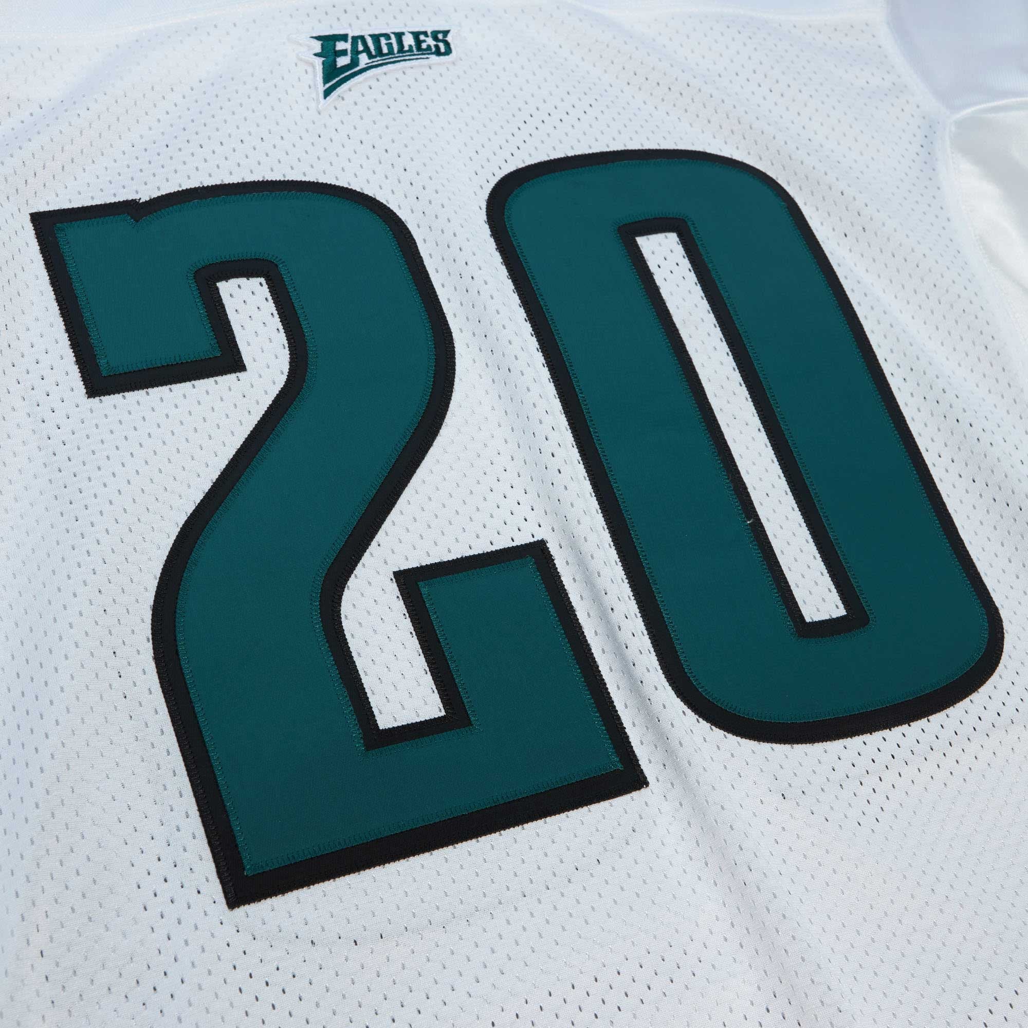 Men's Philadelphia Eagles 1996 Brian Dawkins White pro-grade Throwback Retired Player Jersey