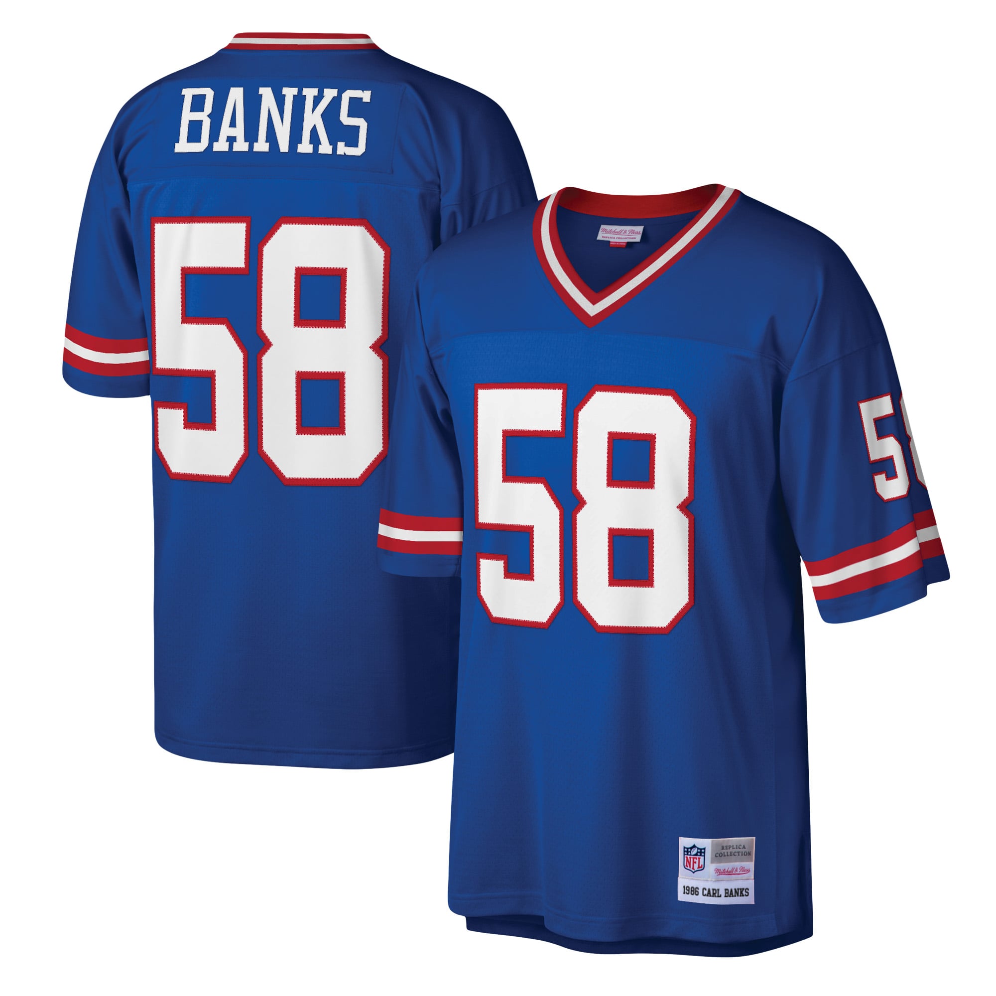 Men's New York Giants Carl Banks Royal Legacy Replica Jersey