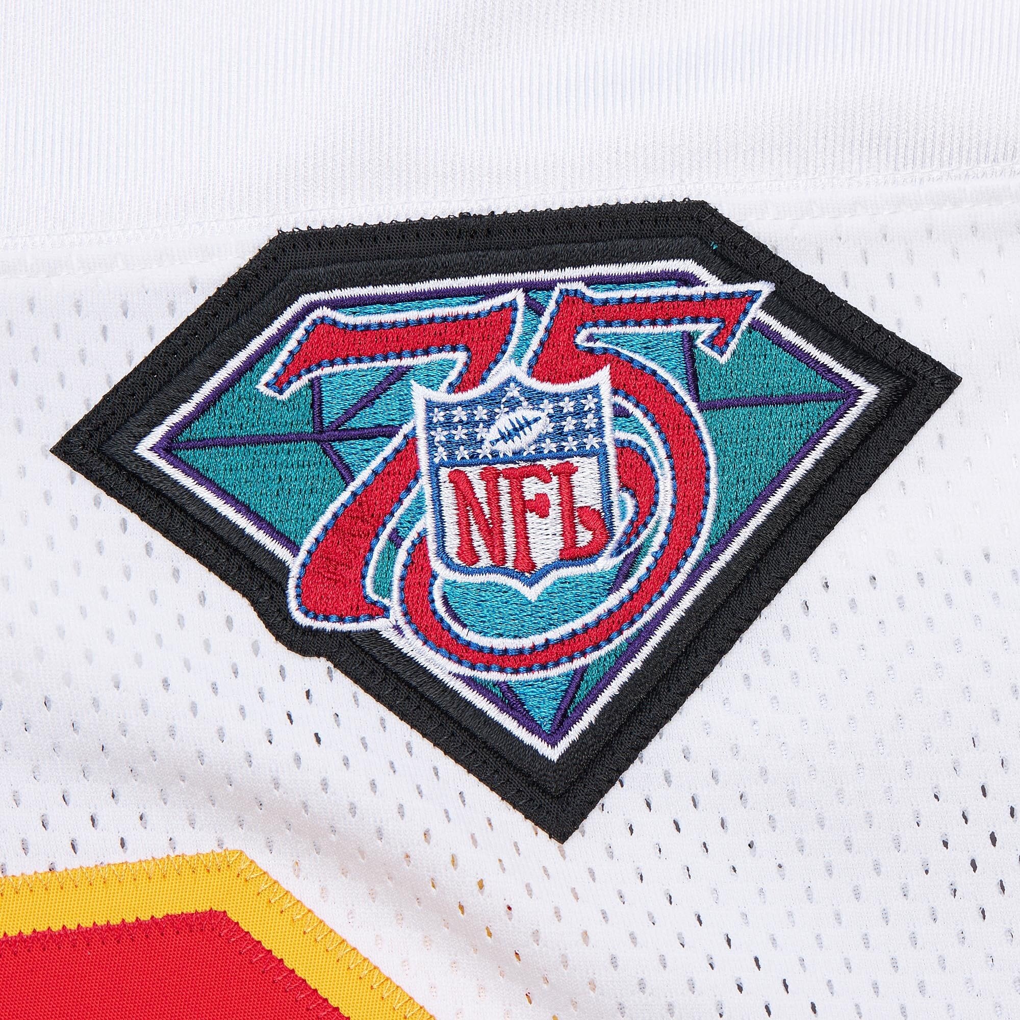 Men's Kansas City Chiefs 1994 Derrick Thomas White pro-grade Throwback Retired Player Jersey