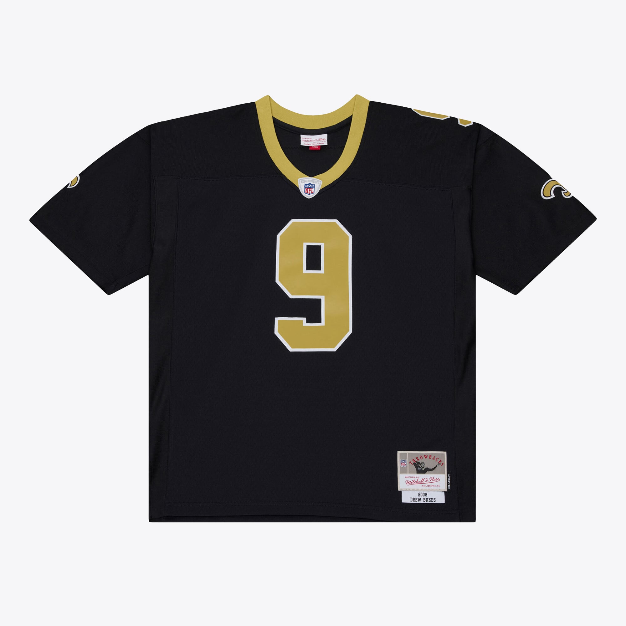 Men's New Orleans Saints Drew Brees Black 2009 Legacy Jersey