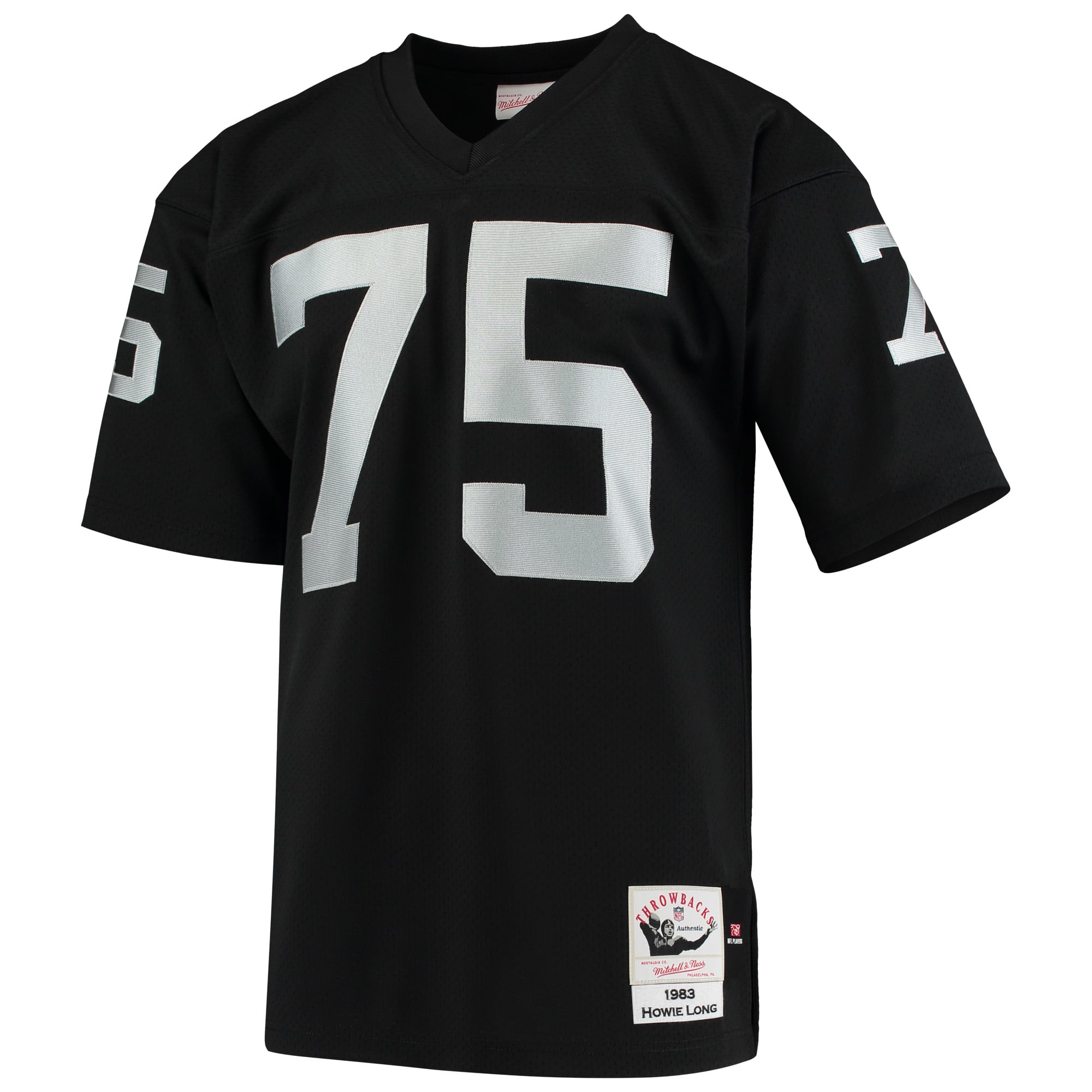 Men's Las Vegas Raiders 1983 Howie Long Black pro-grade Throwback Retired Player Jersey