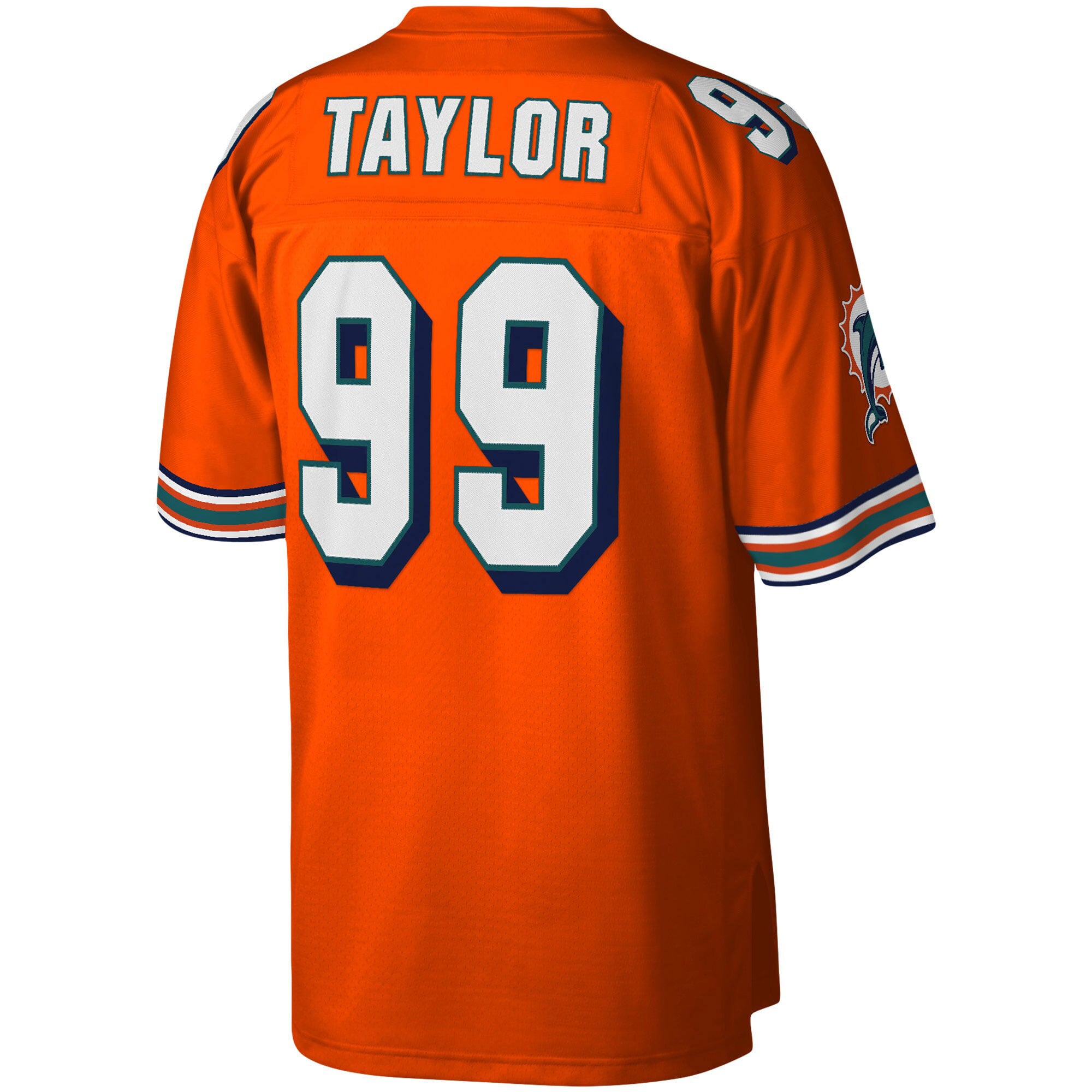 Men's Miami Dolphins Jason Taylor Orange Big & Tall 2004 Retired Player Replica Jersey
