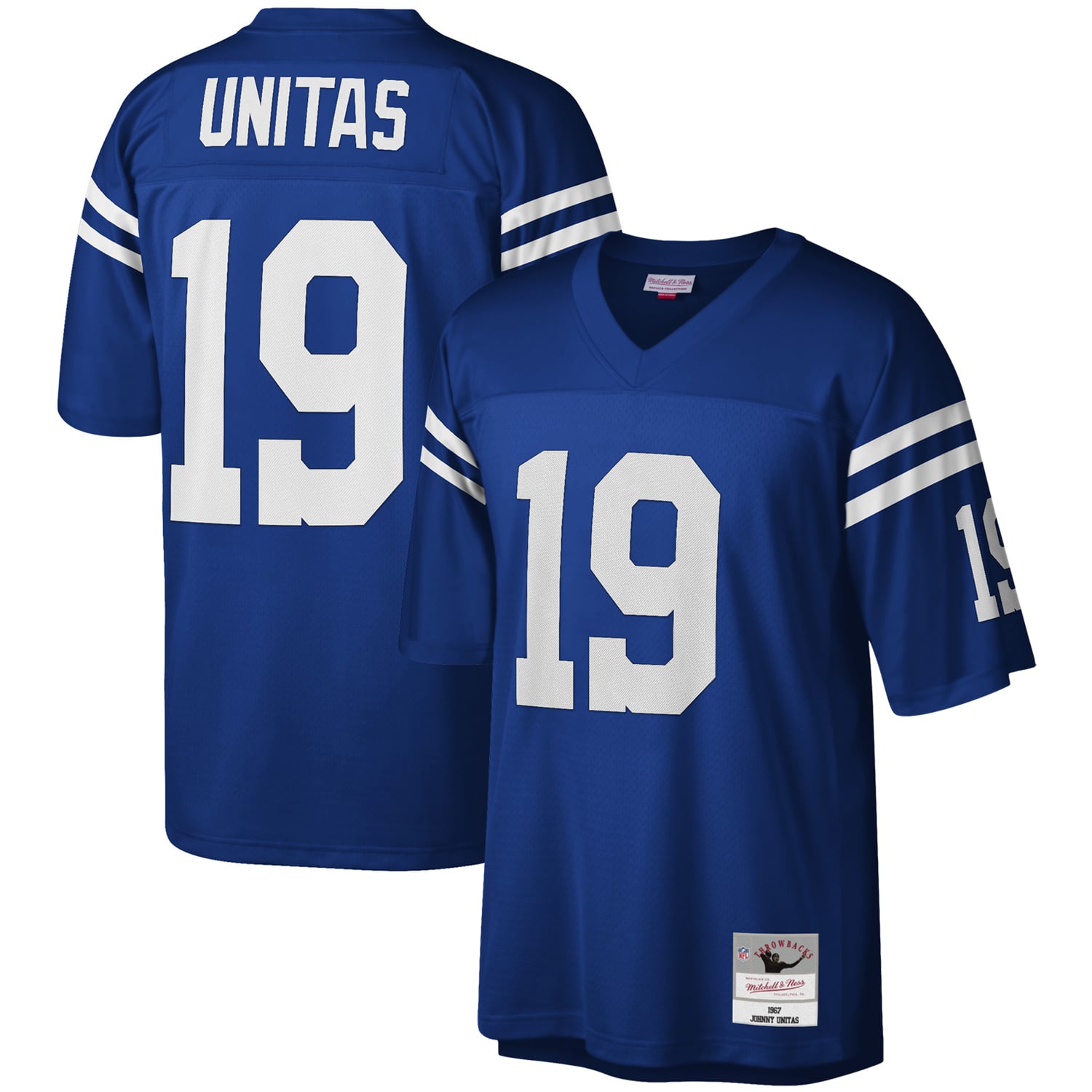 Men's Baltimore Colts Johnny Unitas Royal Legacy Replica Jersey