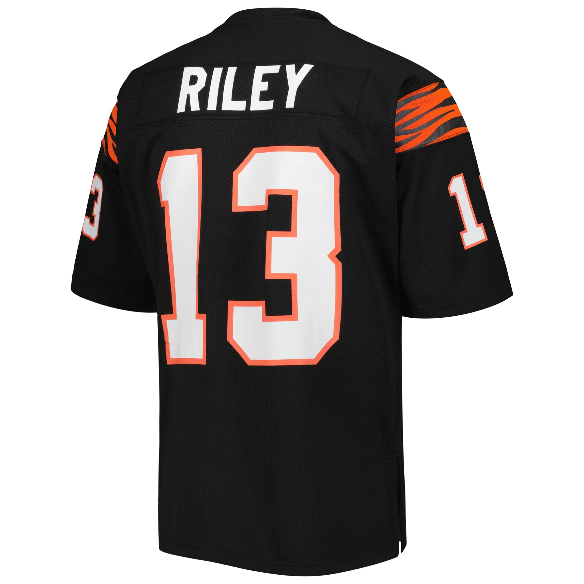 Men's Cincinnati Bengals 1981 Ken Riley Black pro-grade Throwback Retired Player Jersey