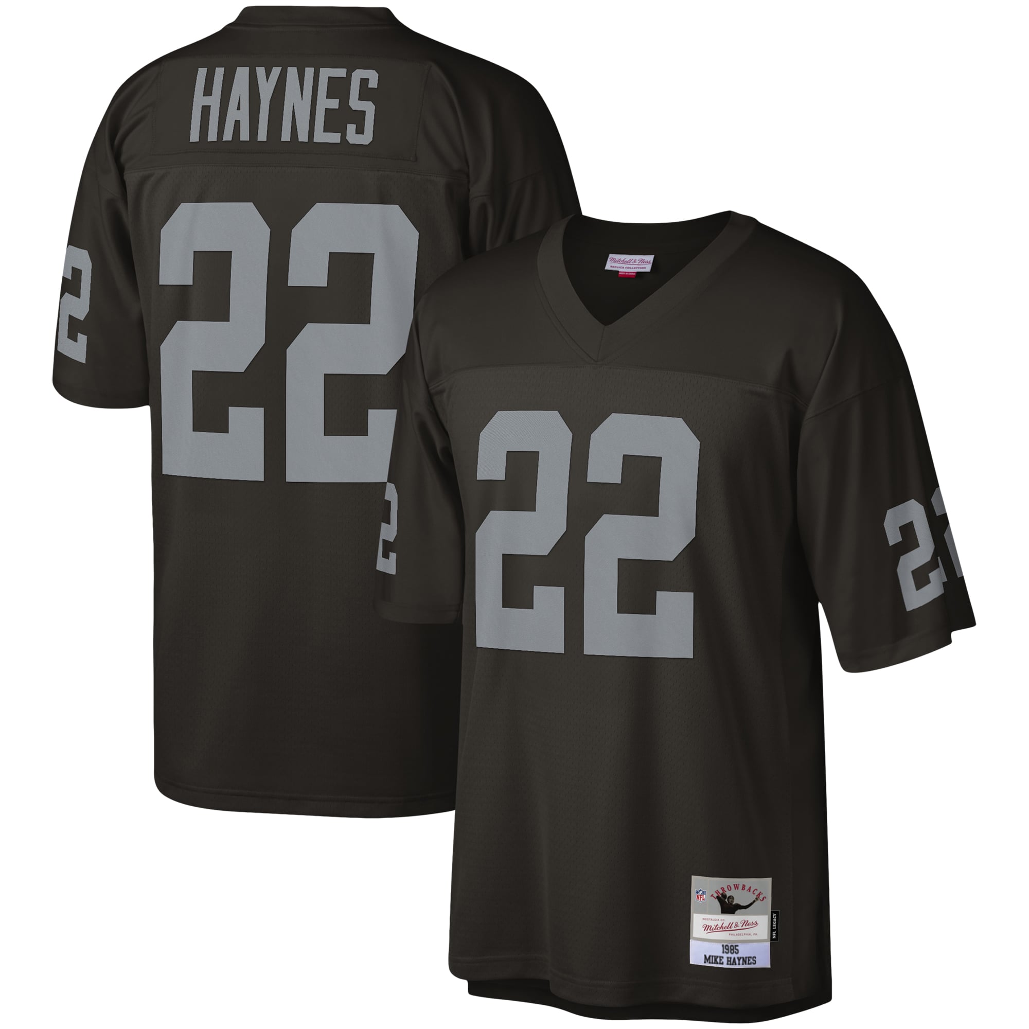 Men's Las Vegas Raiders Mike Haynes Black Legacy Replica Jersey