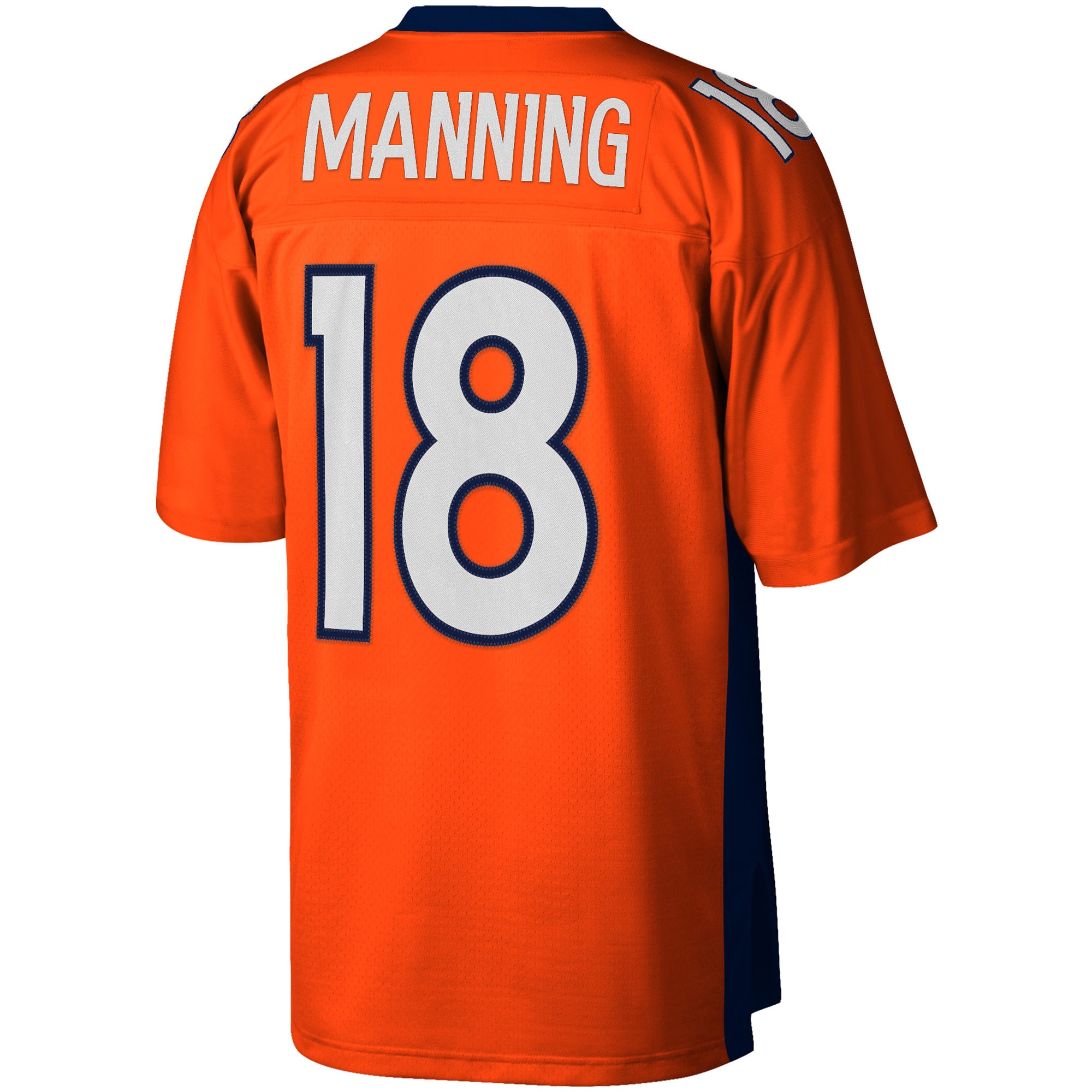 Men's Denver Broncos Peyton Manning Orange Big & Tall 2015 Retired Player Replica Jersey