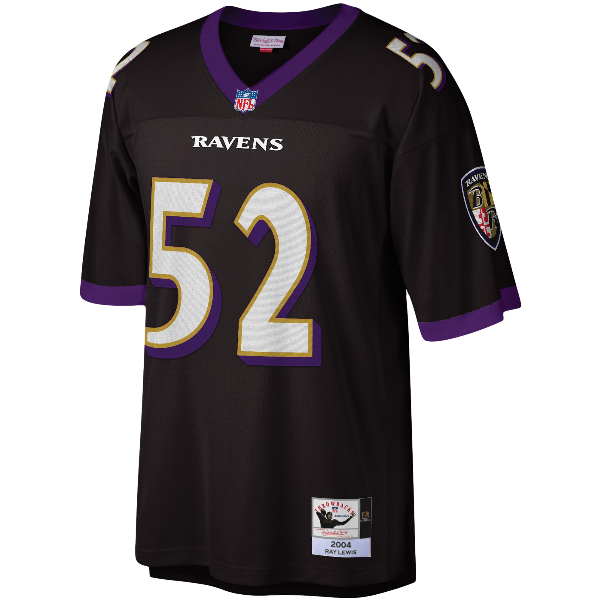 Men's Baltimore Ravens Ray Lewis Black Legacy Replica Jersey