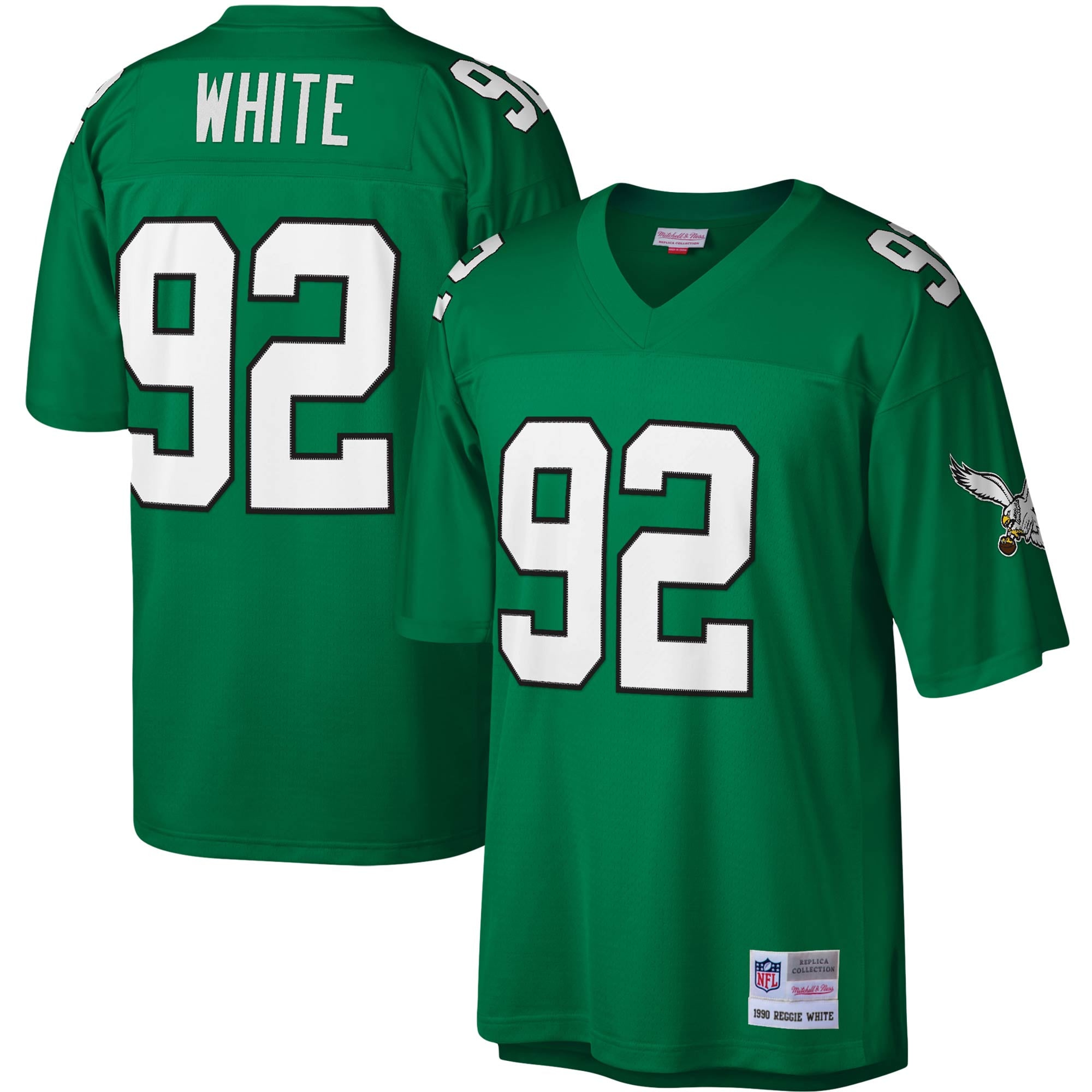Men's Philadelphia Eagles Reggie White Kelly Green Legacy Replica Jersey