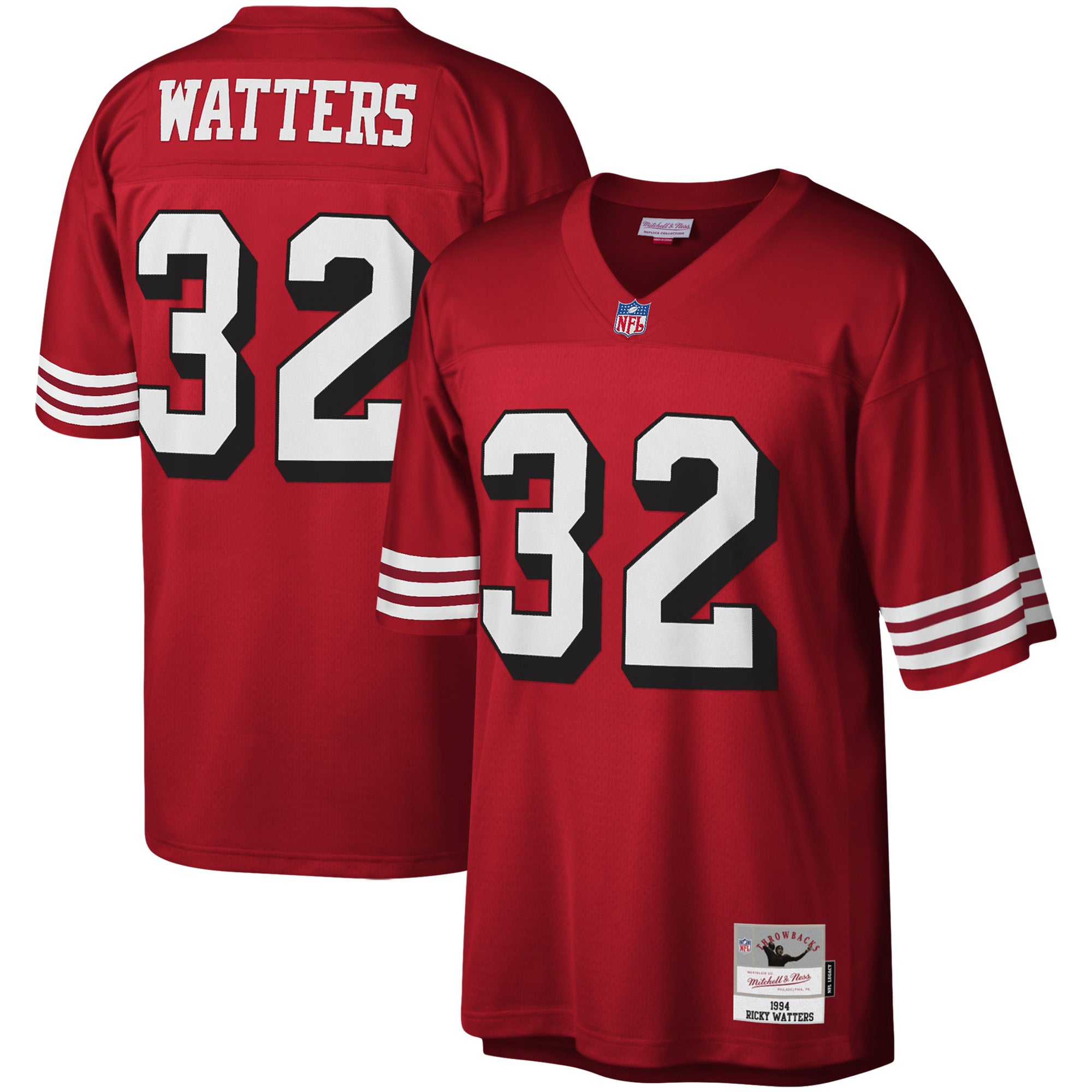 Men's San Francisco 49ers Ricky Watters Scarlet Legacy Replica Jersey