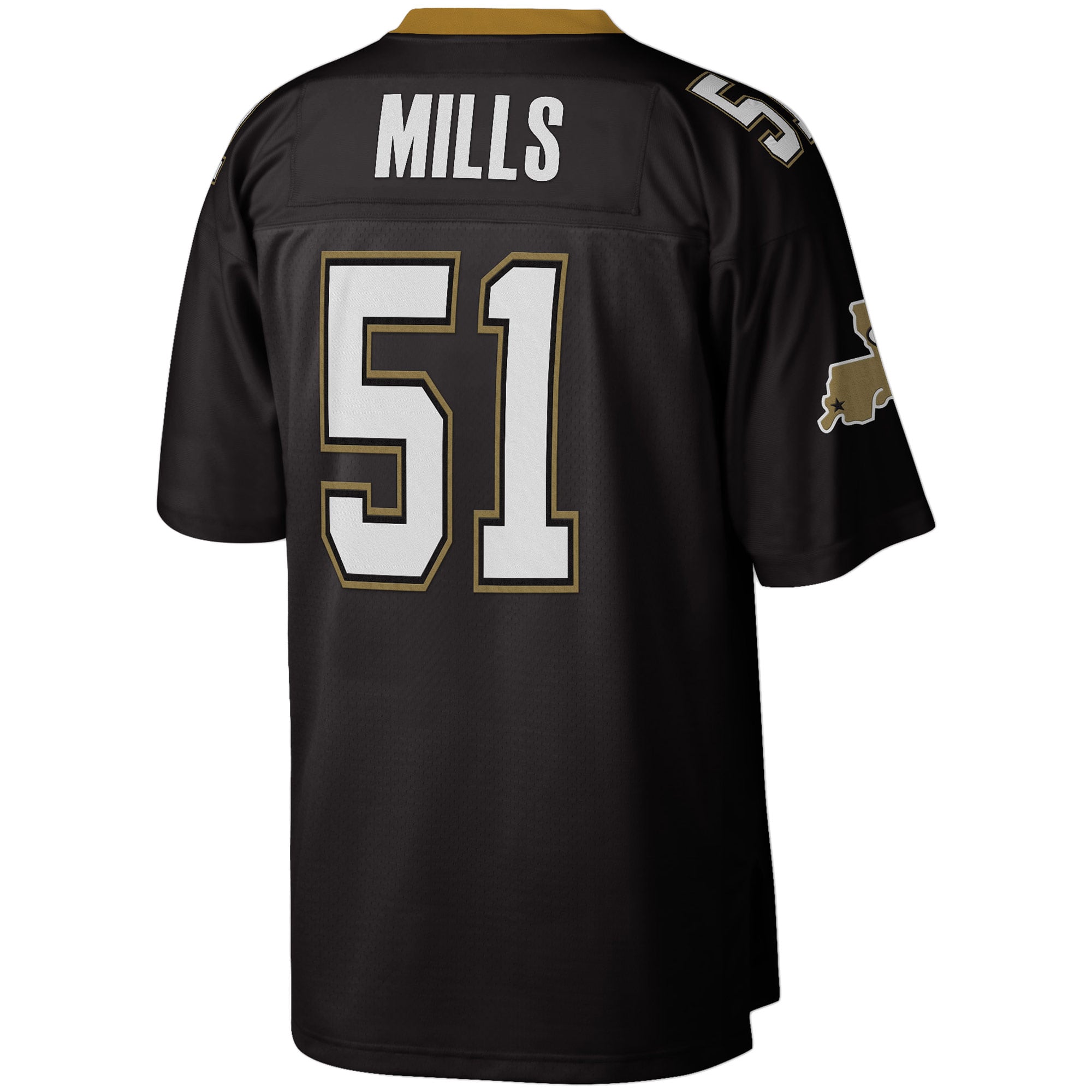 Men's New Orleans Saints Sam Mills Black Legacy Replica Jersey