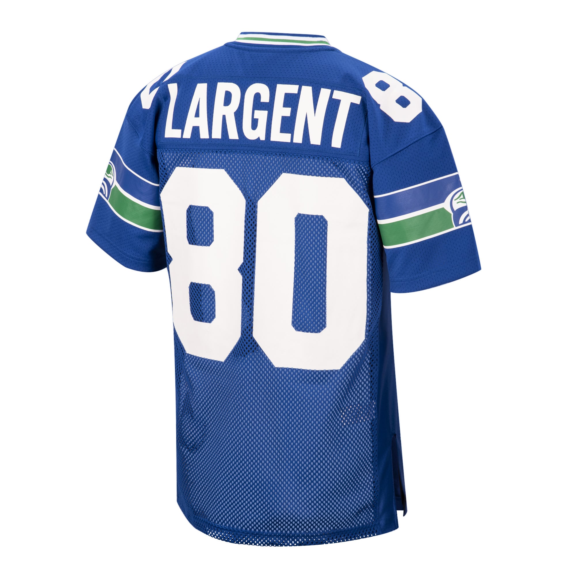Men's Seattle Seahawks 1985 Steve Largent Royal pro-grade Throwback Retired Player Jersey