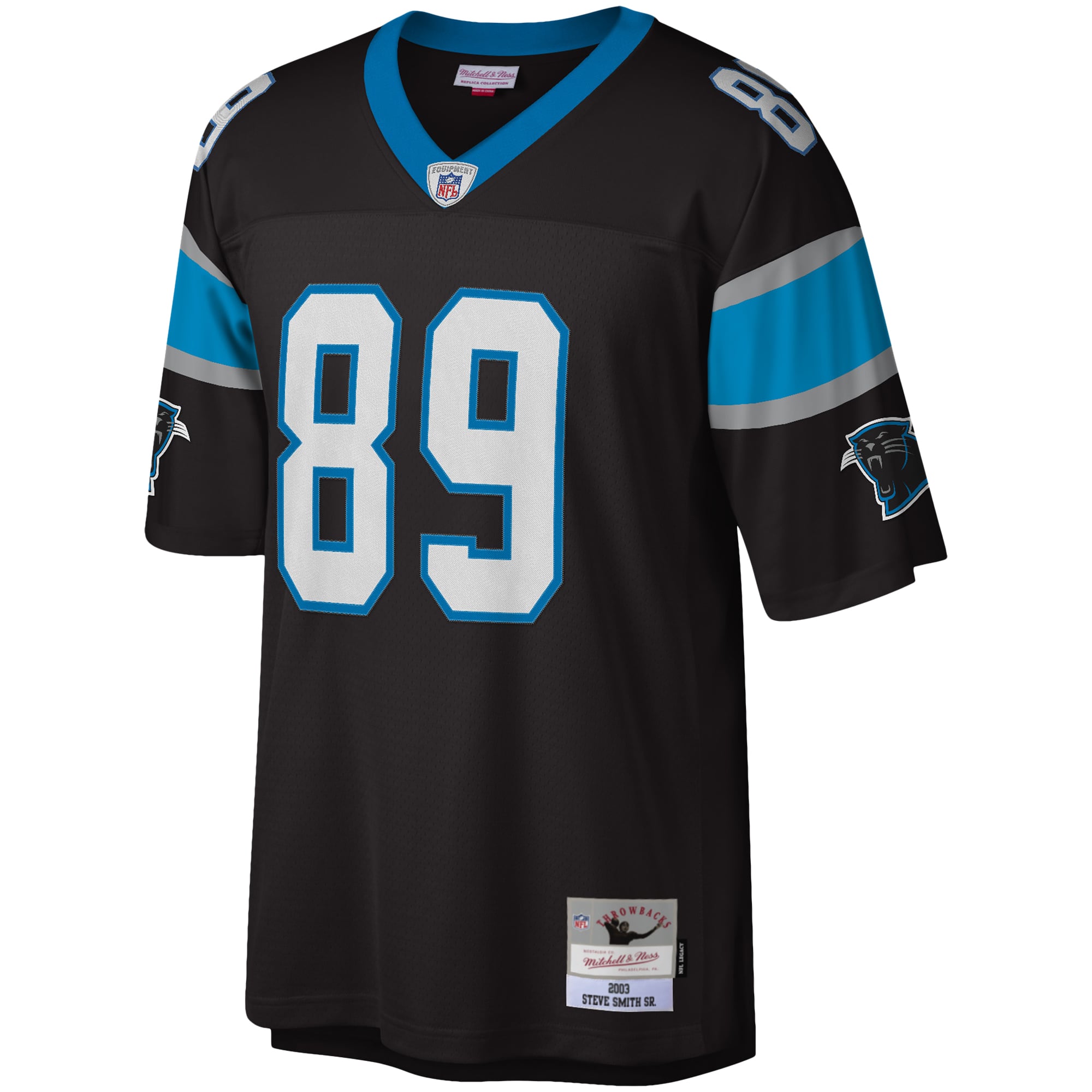 Men's Carolina Panthers Steve Smith Black Legacy Replica Jersey