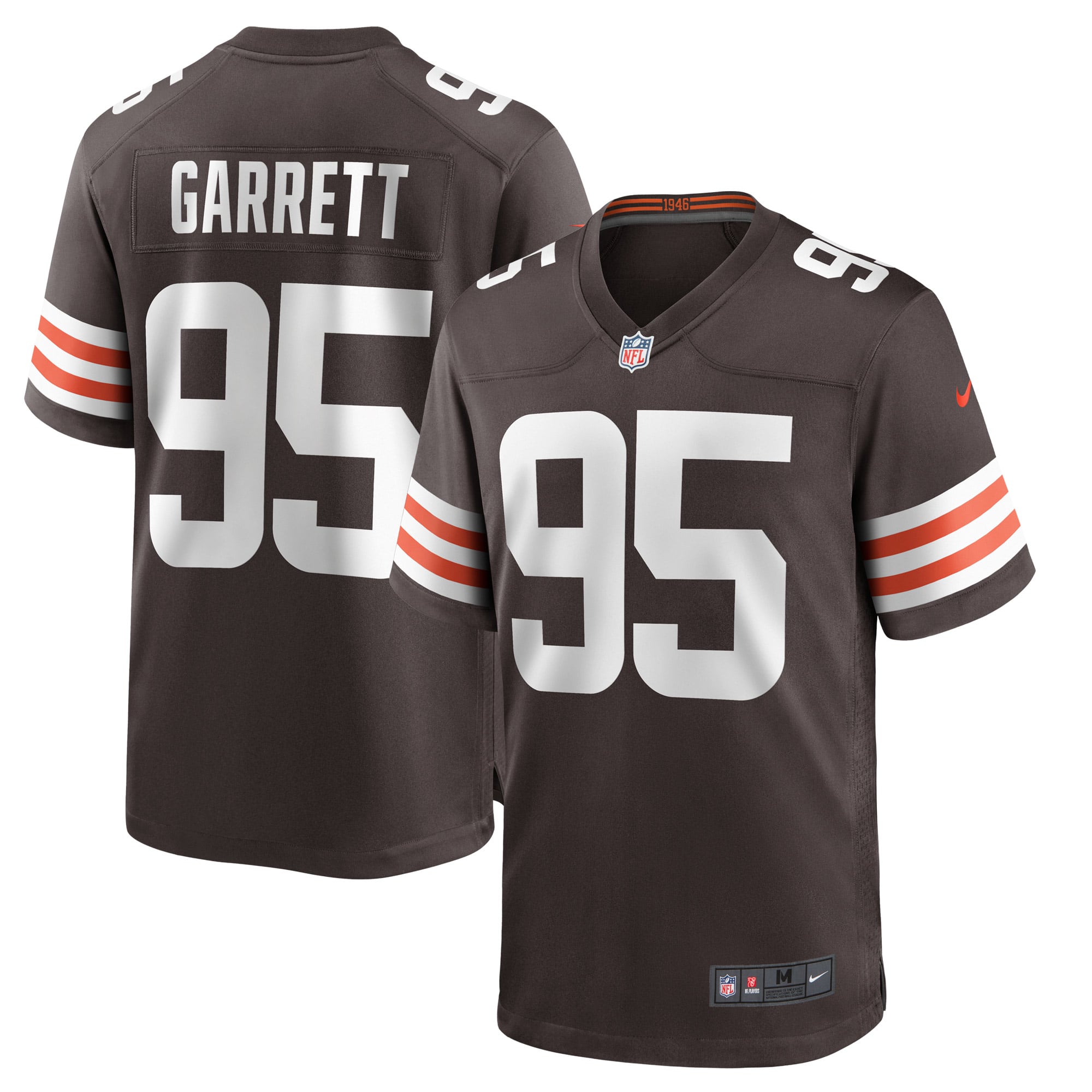 Men's Cleveland Browns Myles Garrett Brown Player Game Jersey
