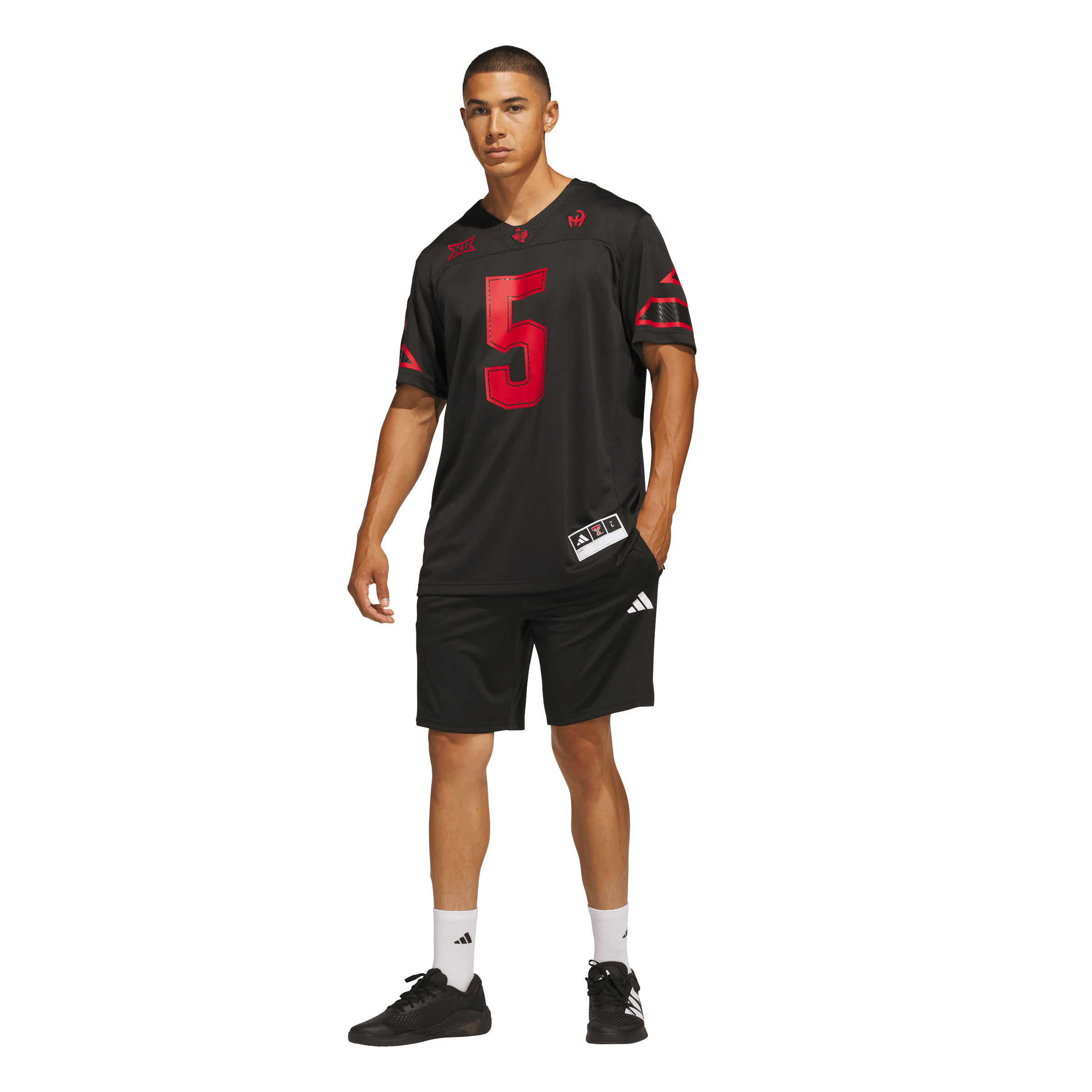 Men's Patrick Mahomes Black Texas Tech Red Raiders Let's Ride Premier Jersey