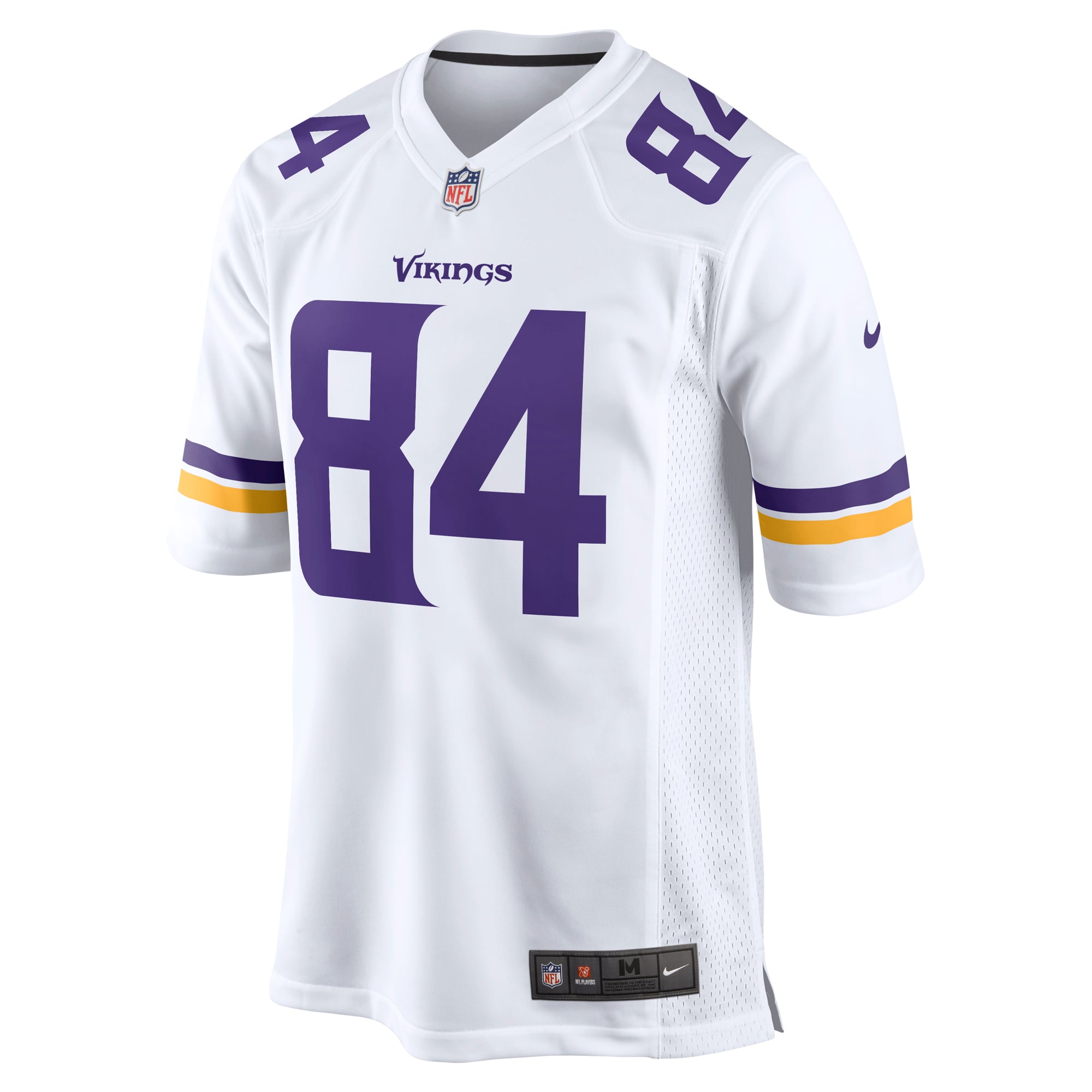 Men's Minnesota Vikings Randy Moss White Retired Player Game Jersey