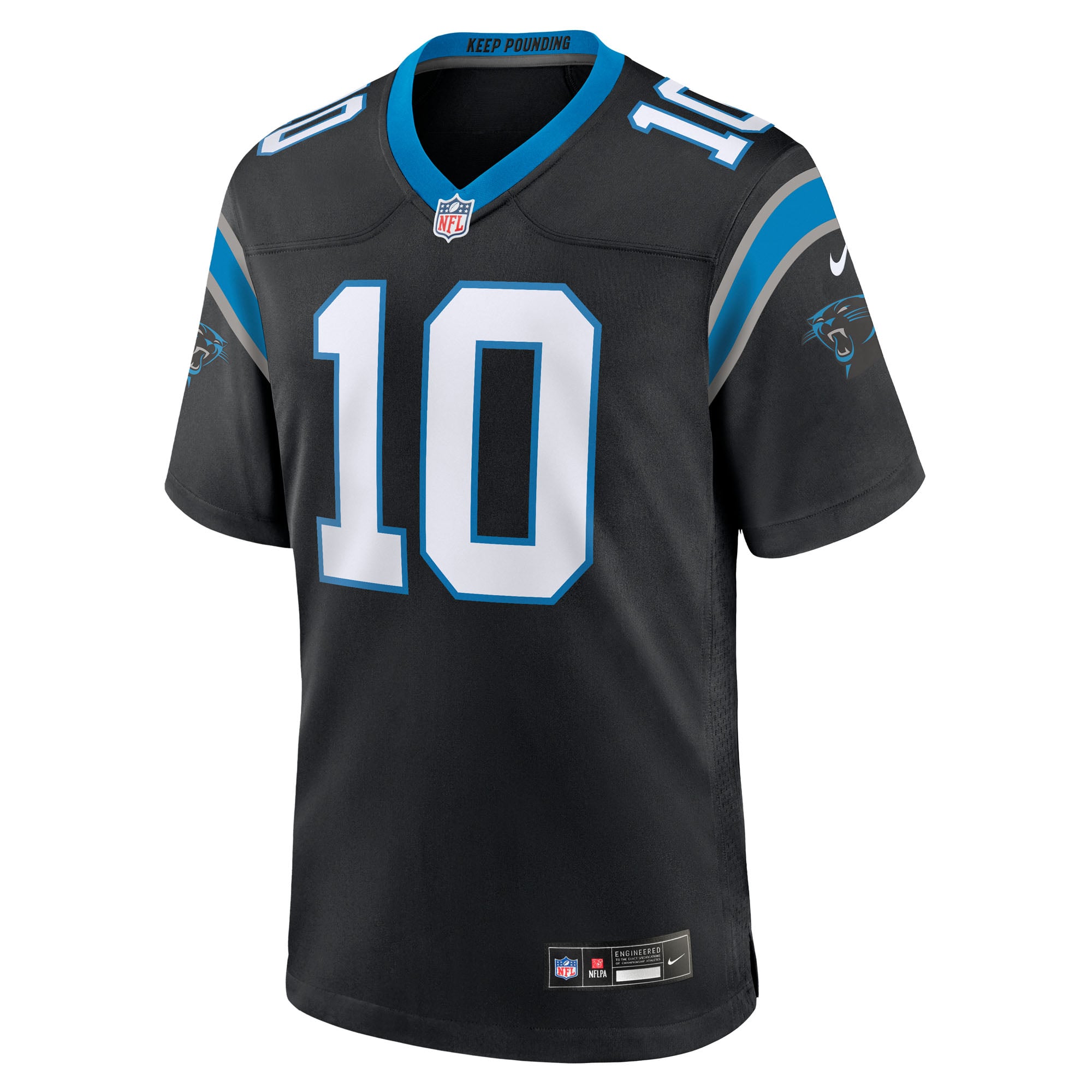 Men's Carolina Panthers Ryan Fitzgerald Black Team Game Jersey