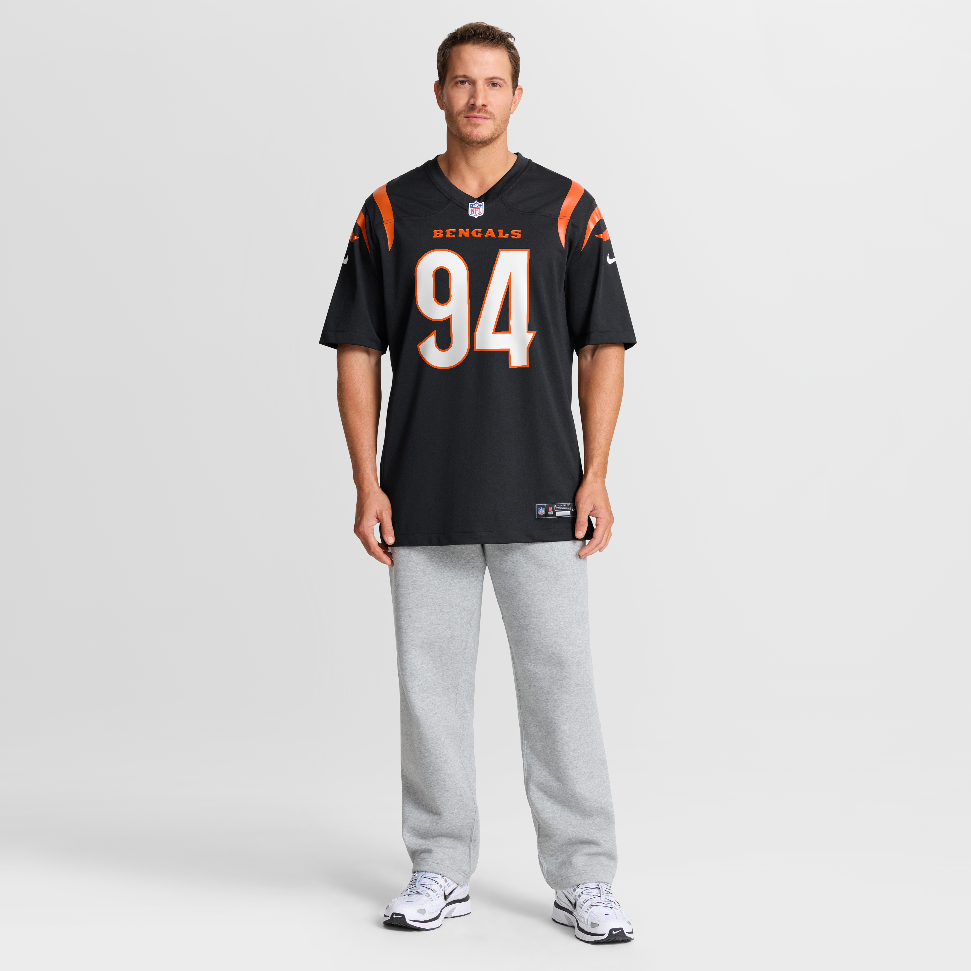 Men's Cincinnati Bengals Sam Hubbard Black Player Game Jersey
